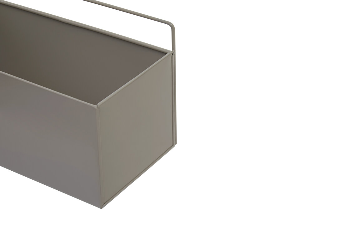 Ascher Wand-Pflanzkasten Grau