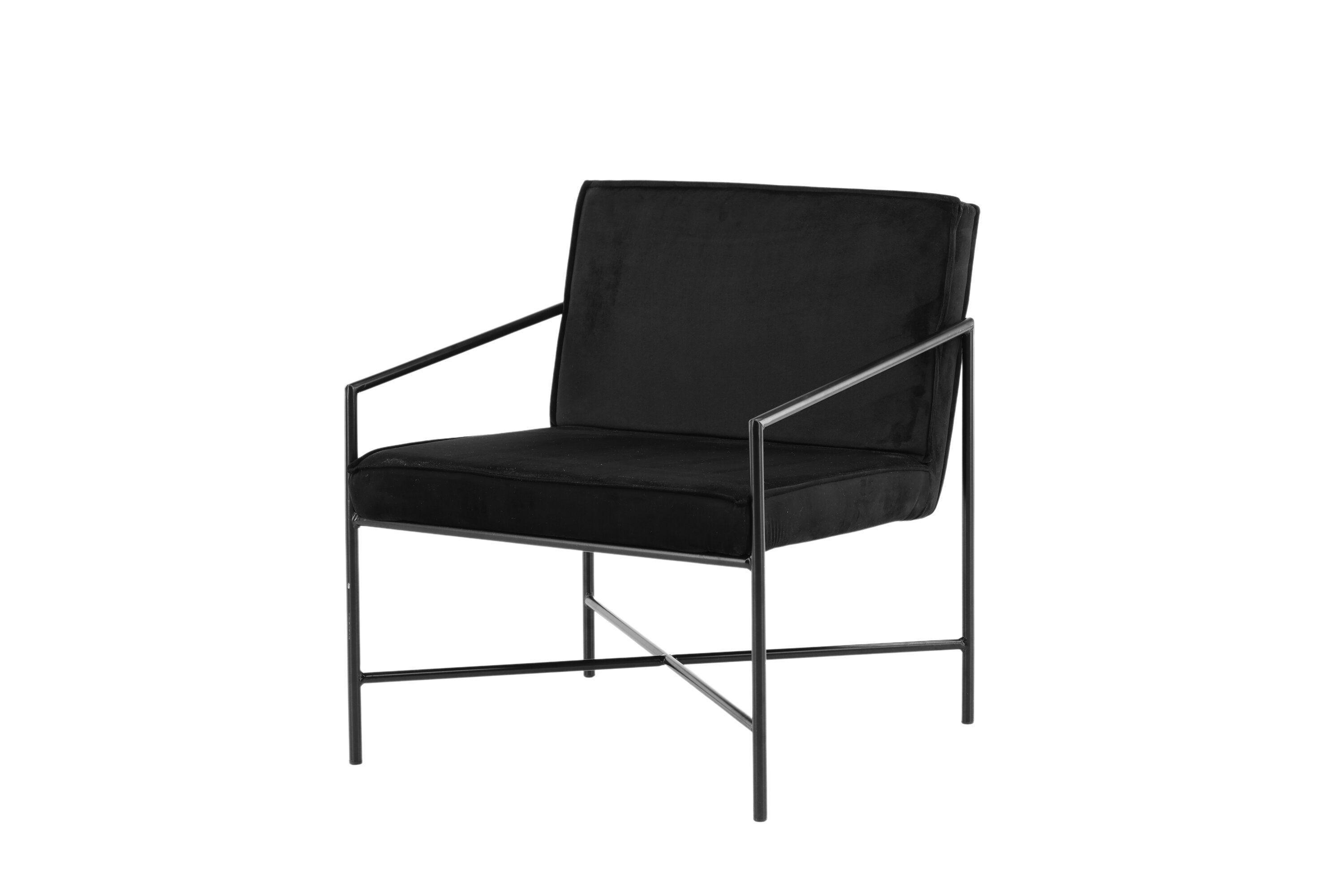 Rakel Armchair Velvet Black