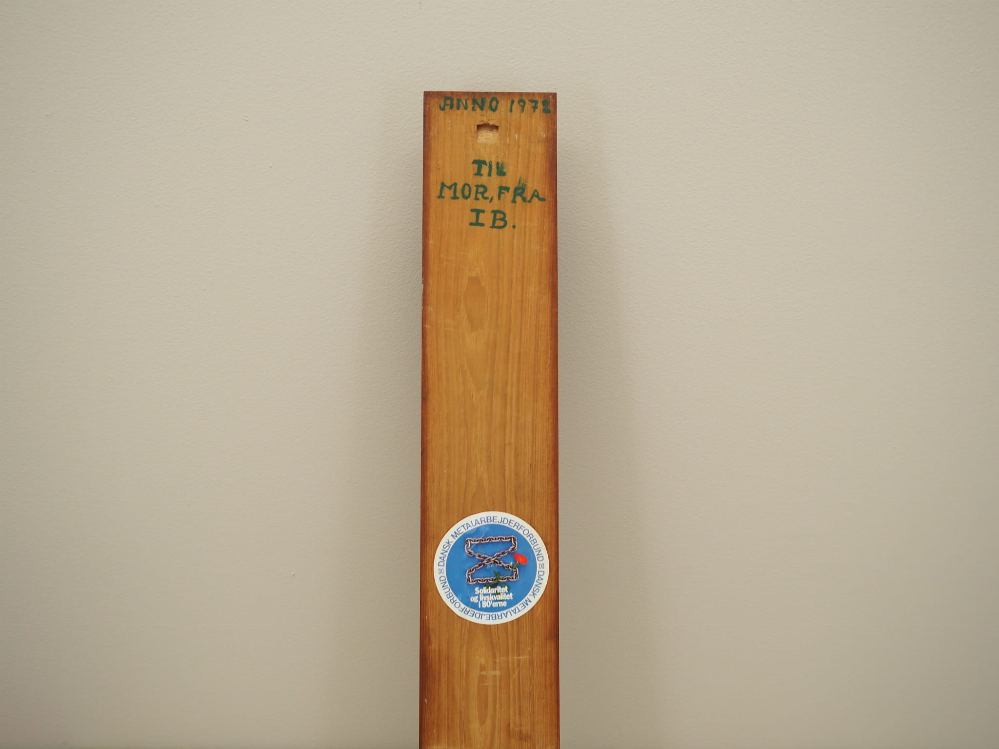 Vintage Wandschmuck Holz Braun 1970er Jahre