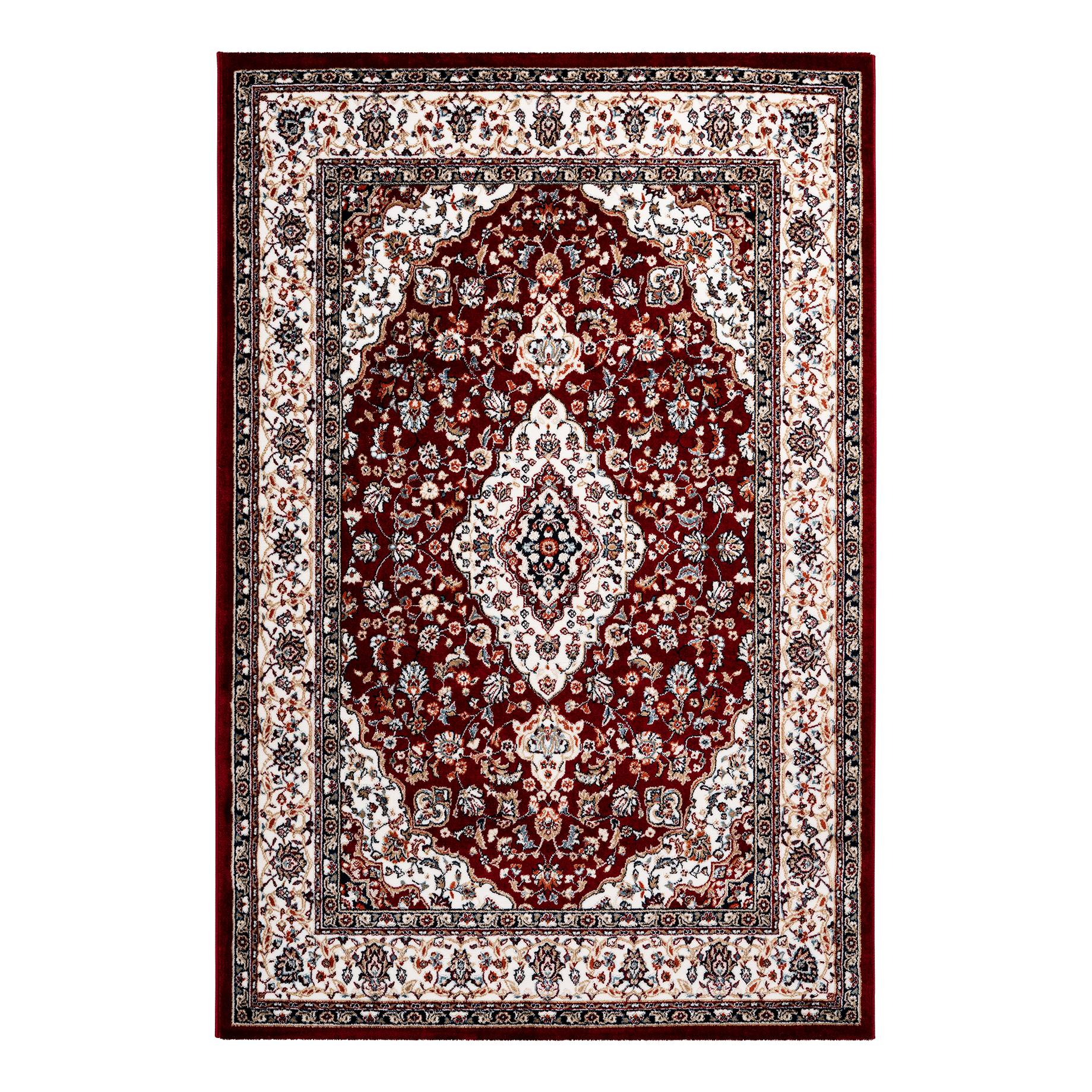 Kurzflorteppich Isfahan I Rot 160 x 230 cm