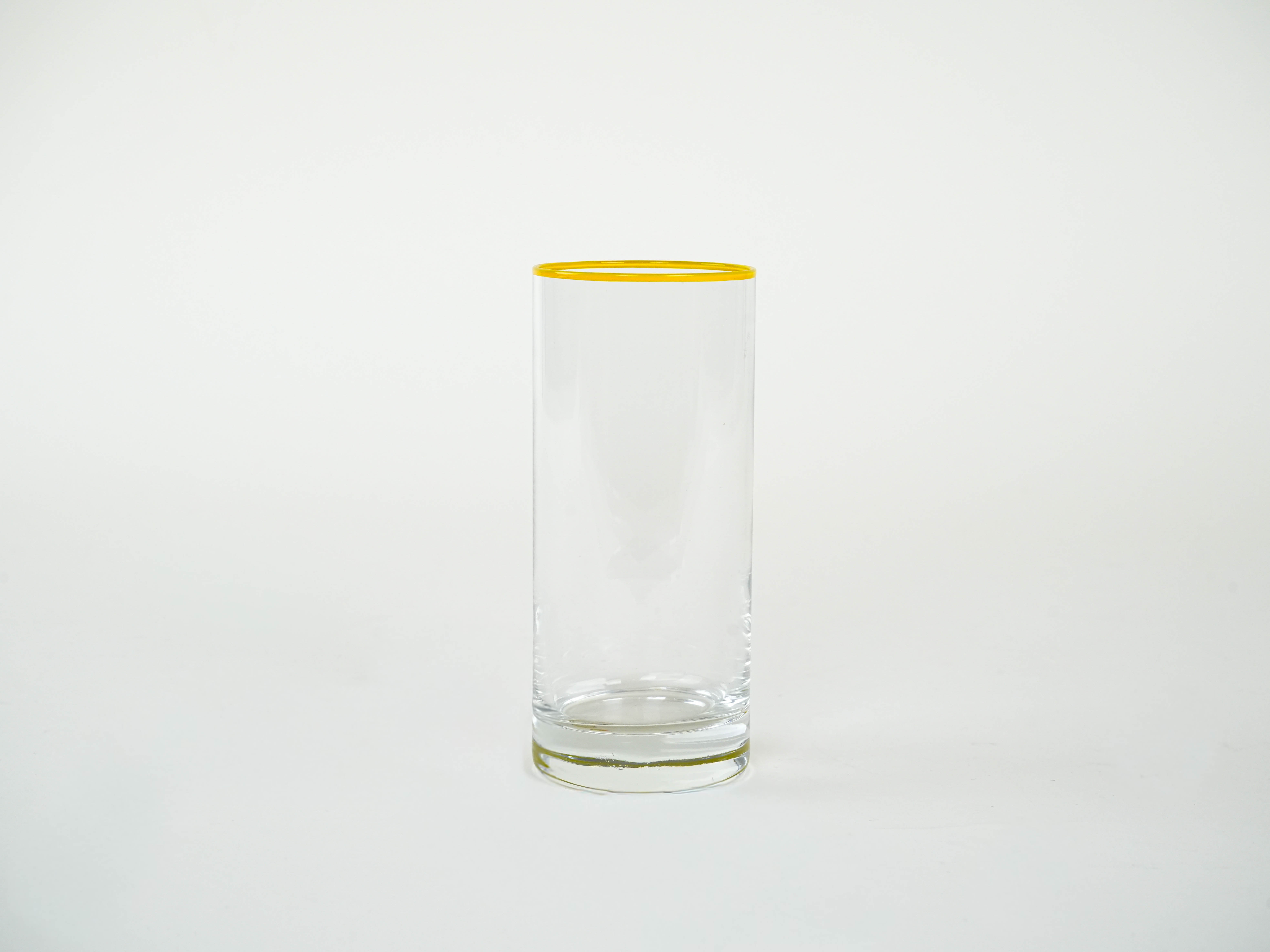 Highball Glasses Set Transparent 1970s