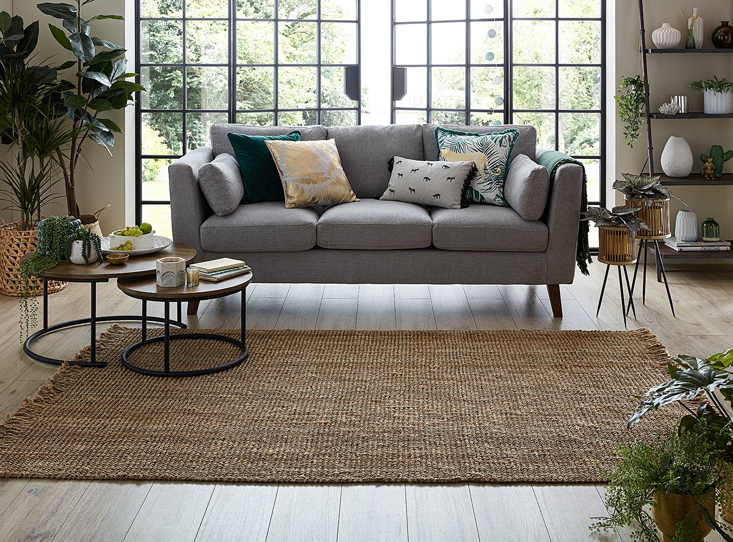 Juteläufer Boucle Jute Beige