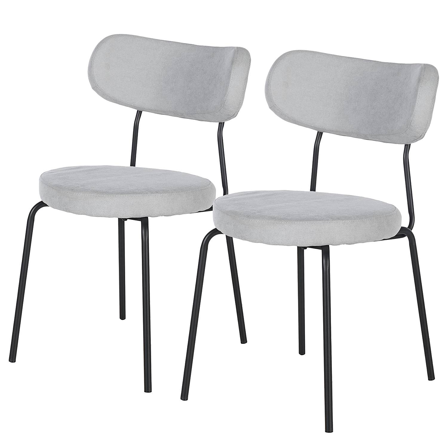 2x Esszimmerstuhl Timika Hellgrau
