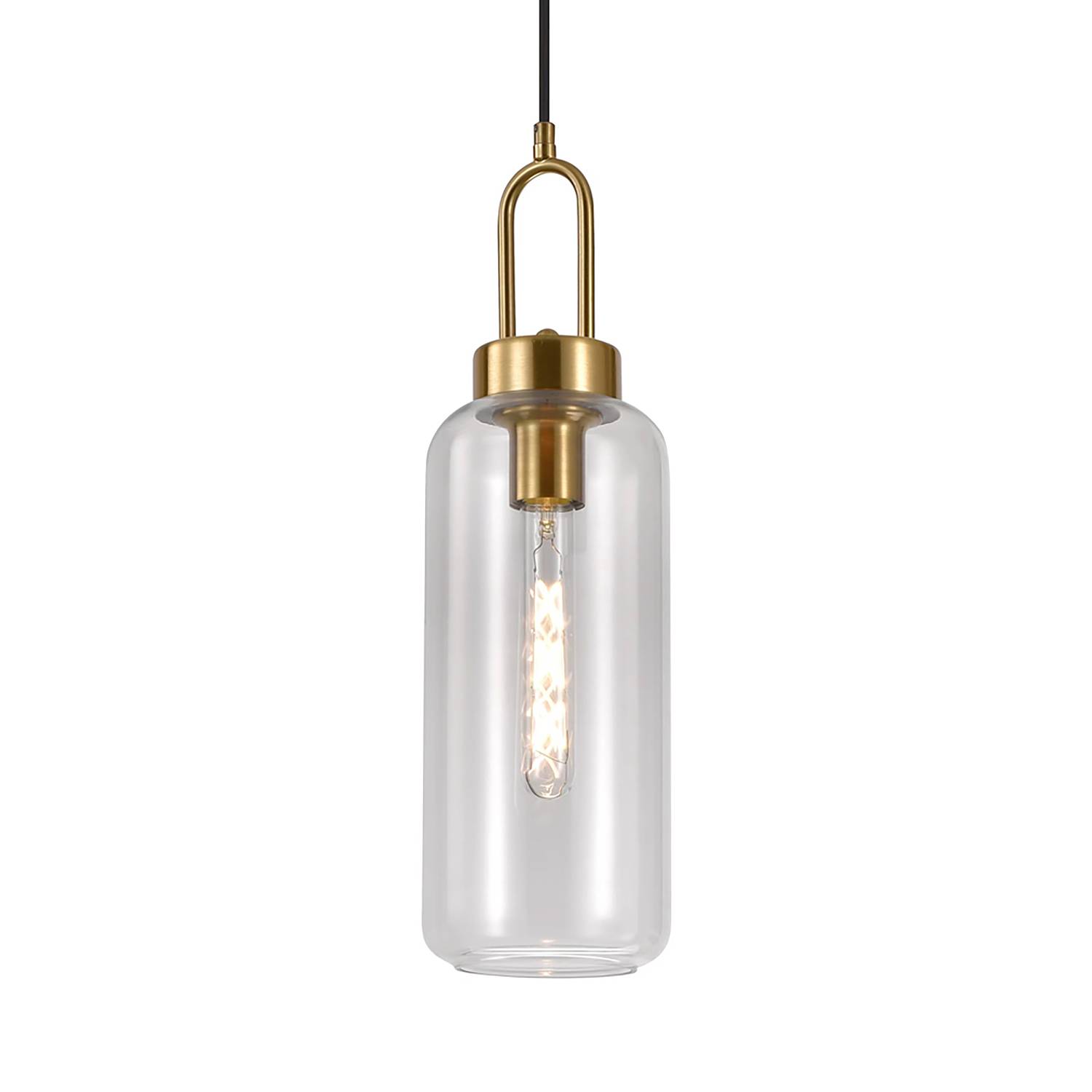 Pendelleuchte Lotun II Glas Gold