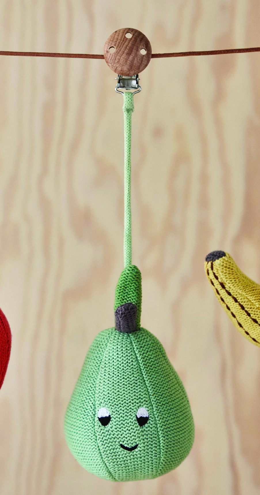 Kinderwagen Clip Baumwolle Grau