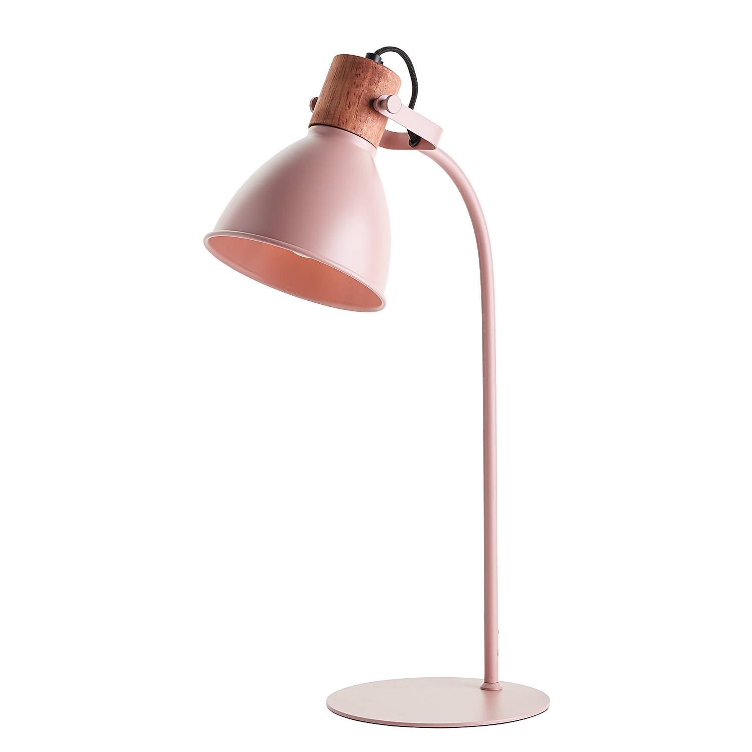 Erena Tischleuchte Eisen Rosa 1-flammig