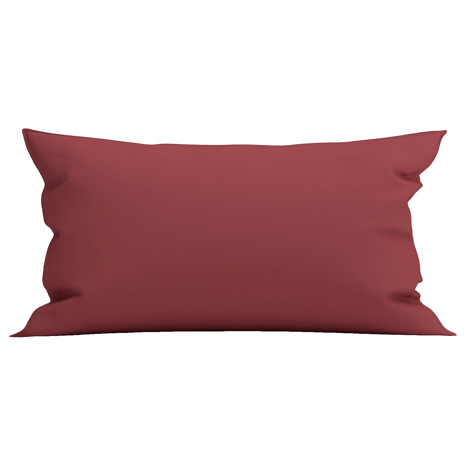 Perkal I Pillowcase Cotton Dark Red