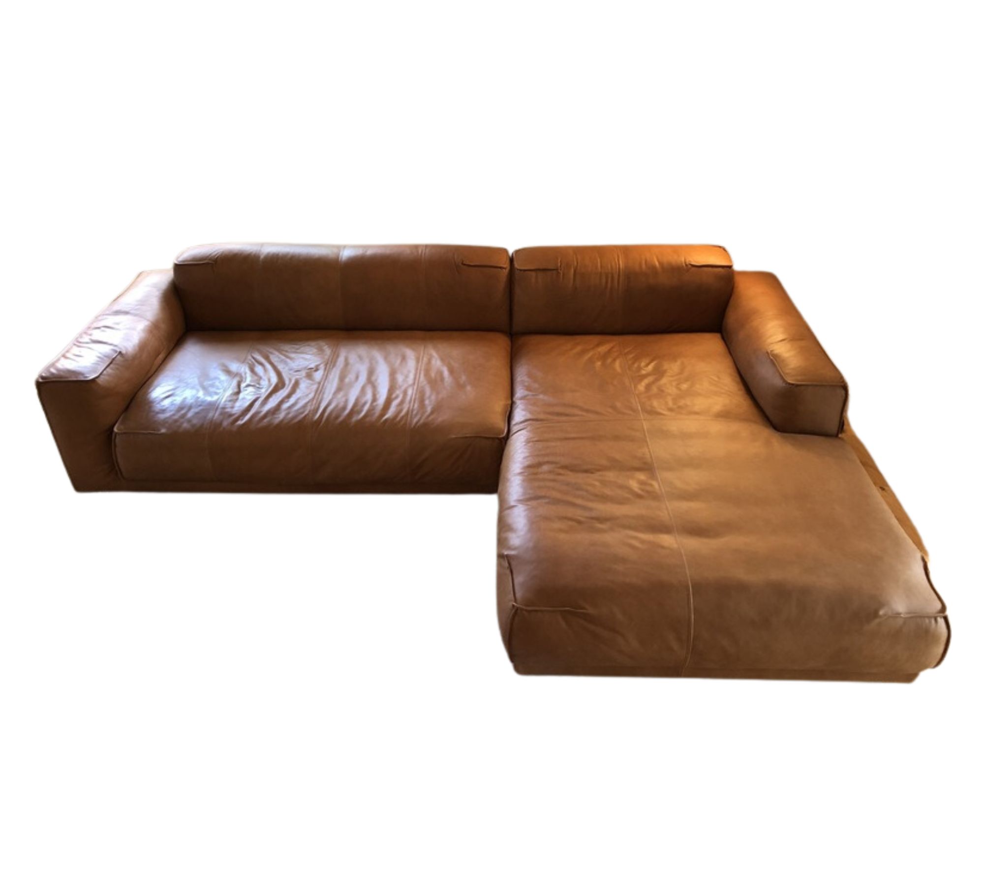 Freistil 136 Sofa Recamieré Rechts Leder Braun 281x180 cm