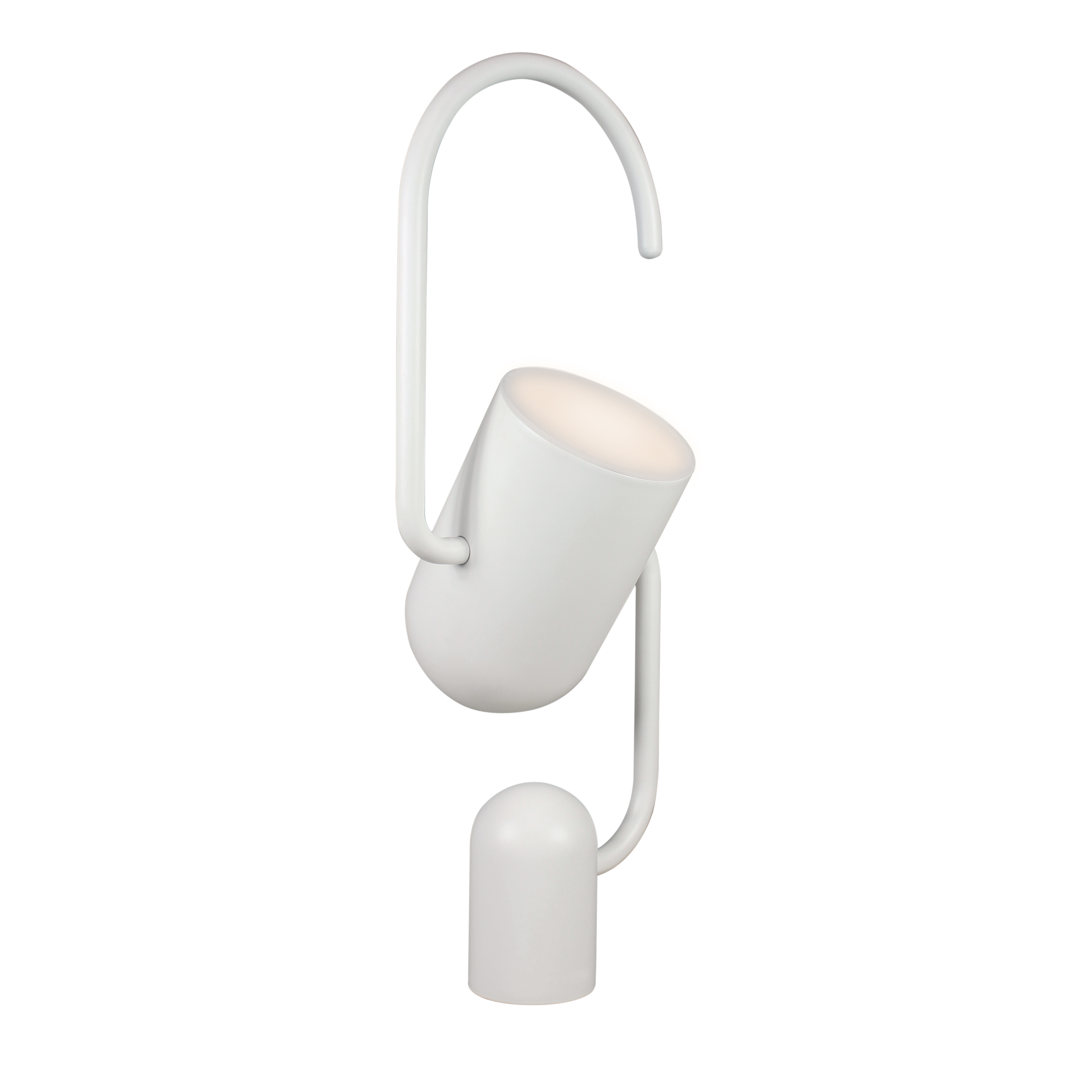 Lampada portatile Grab con porta Mini-USB Bianca