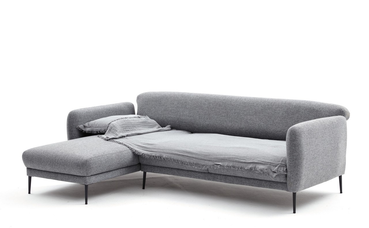 Venus Sofa Récamiere Links Grau