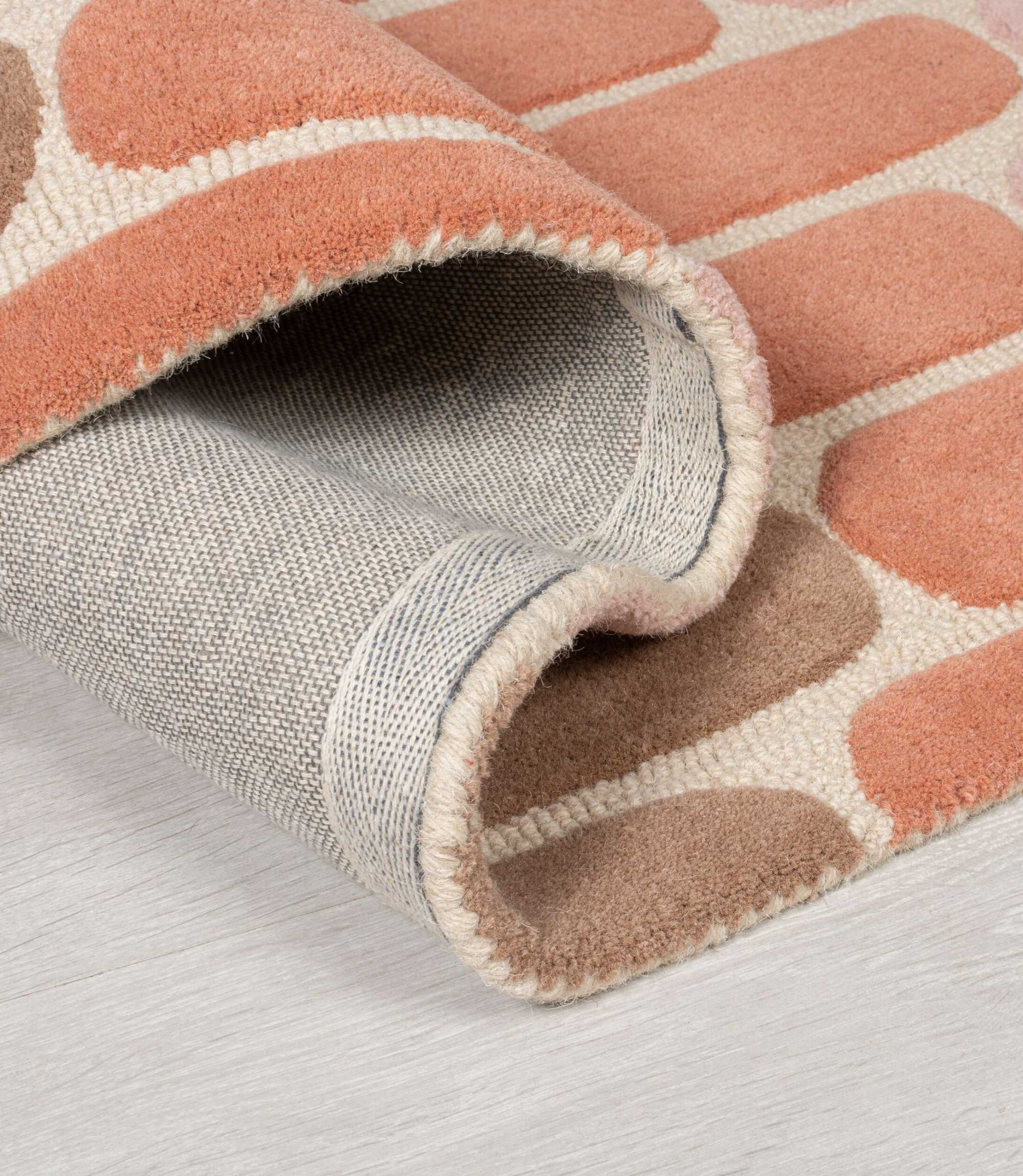 Wollteppich Fossil Terracotta 120 x 170 cm