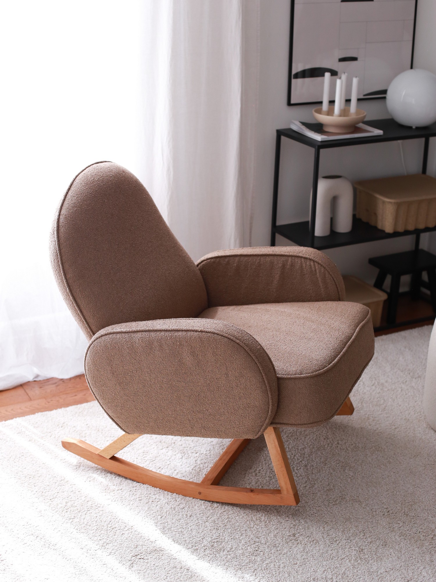 Yoko Armchair Velvet Brown