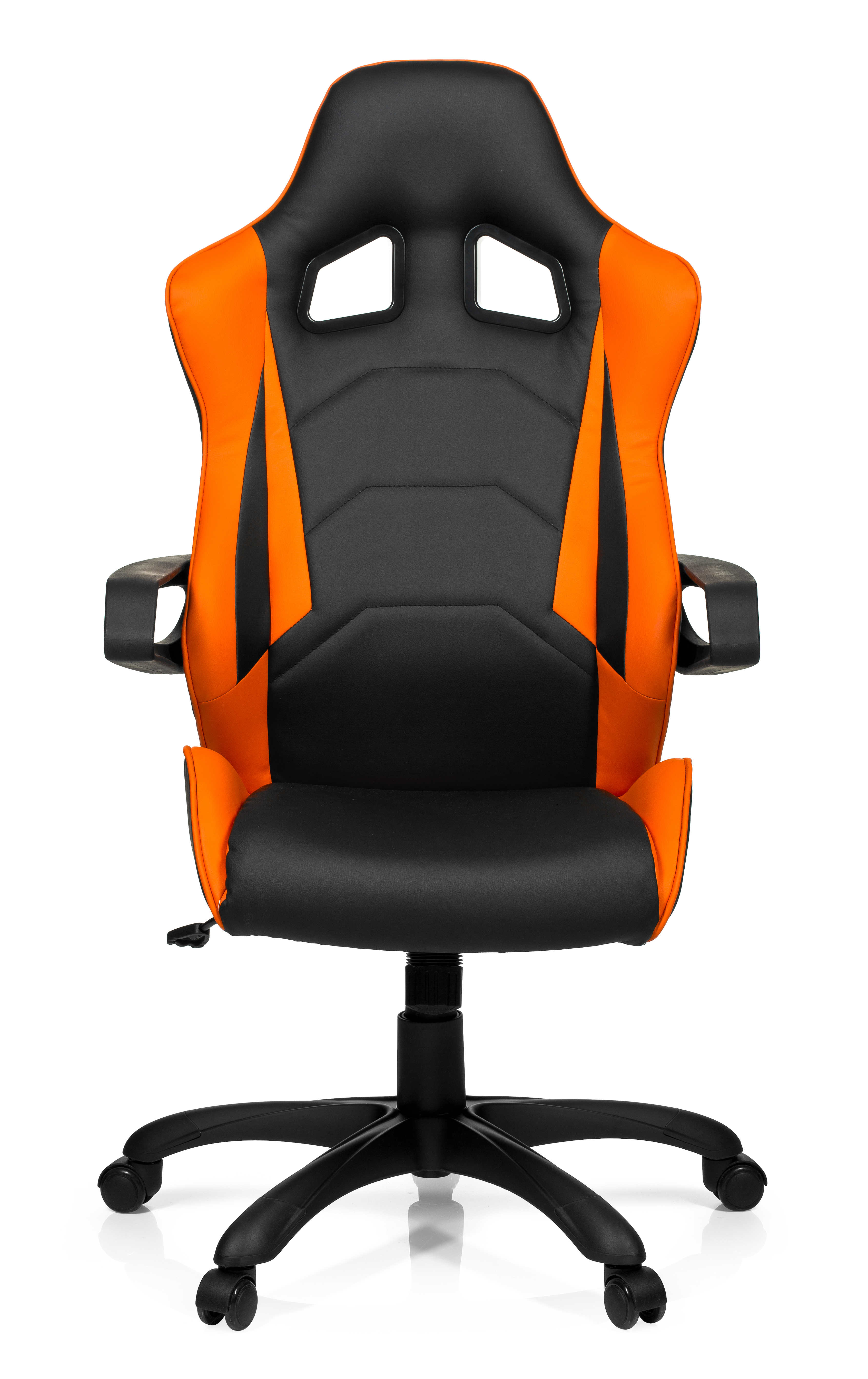 Game Pro Drehstuhl Kunstleder Schwarz Orange