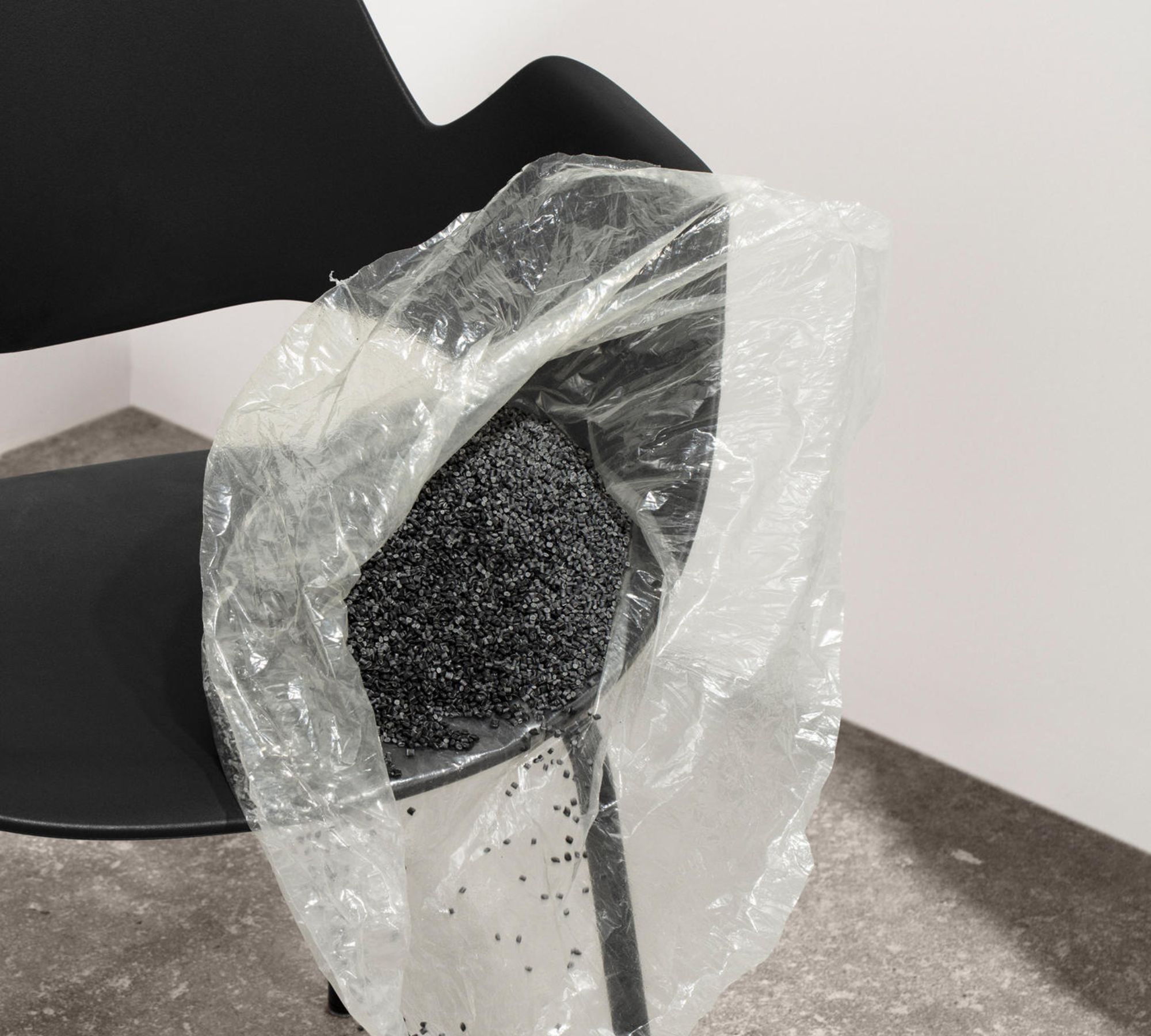 FALK Stuhl Aluminium Pulverbeschichtet Kunststoff Dunkelgrau
