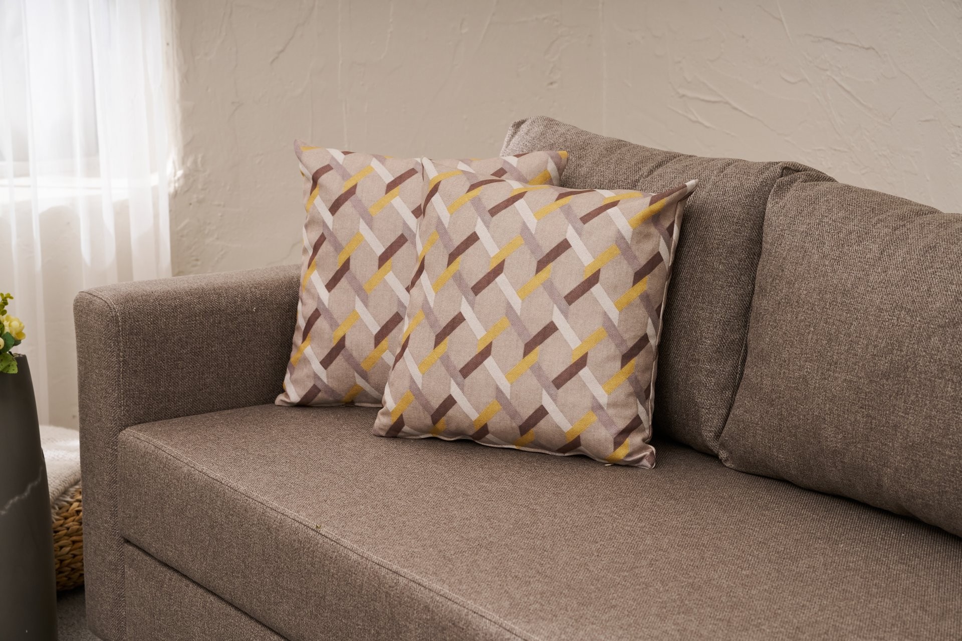 Aly Sofa Bed 3-Seater Brown