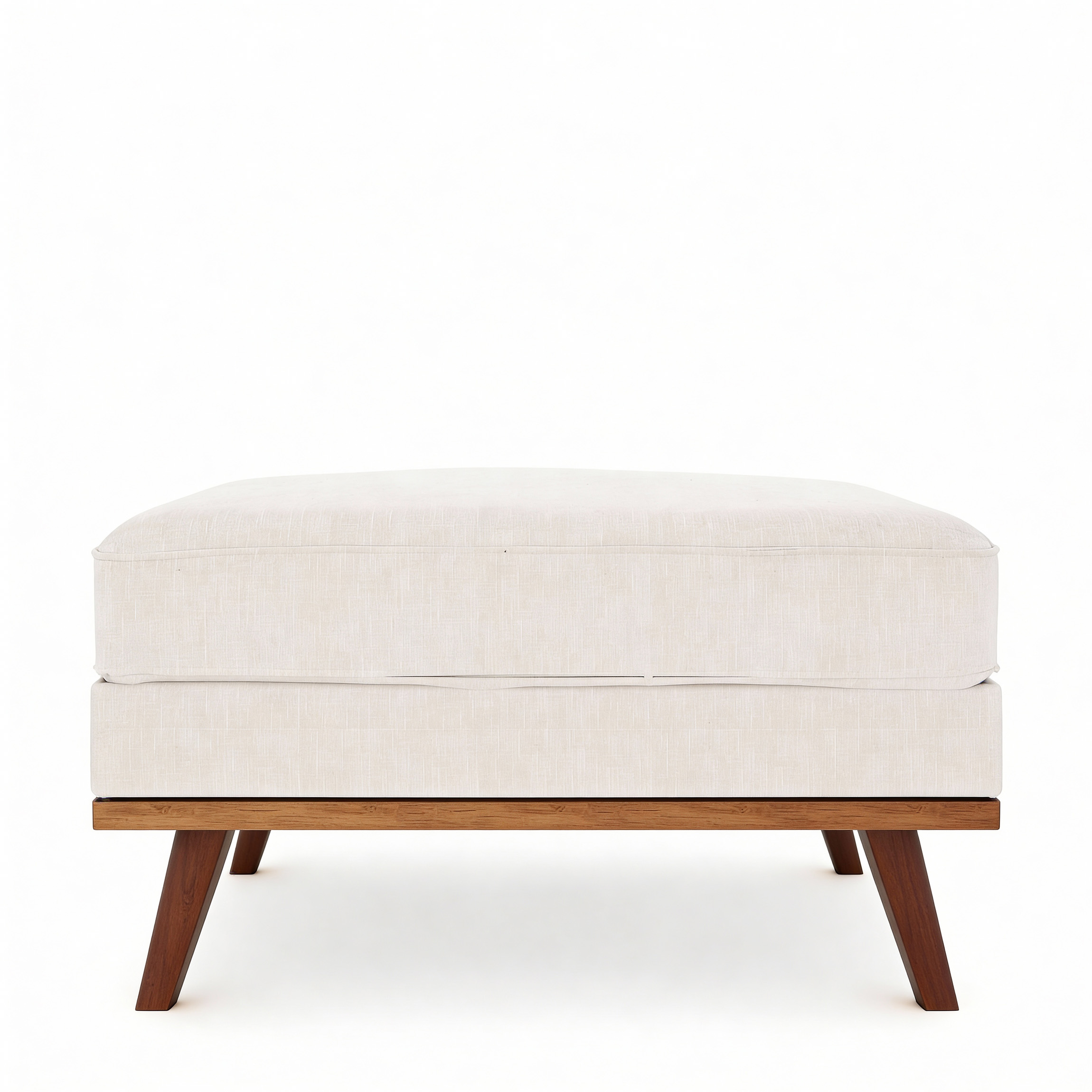 Ottoman Japandi Fabric Beige