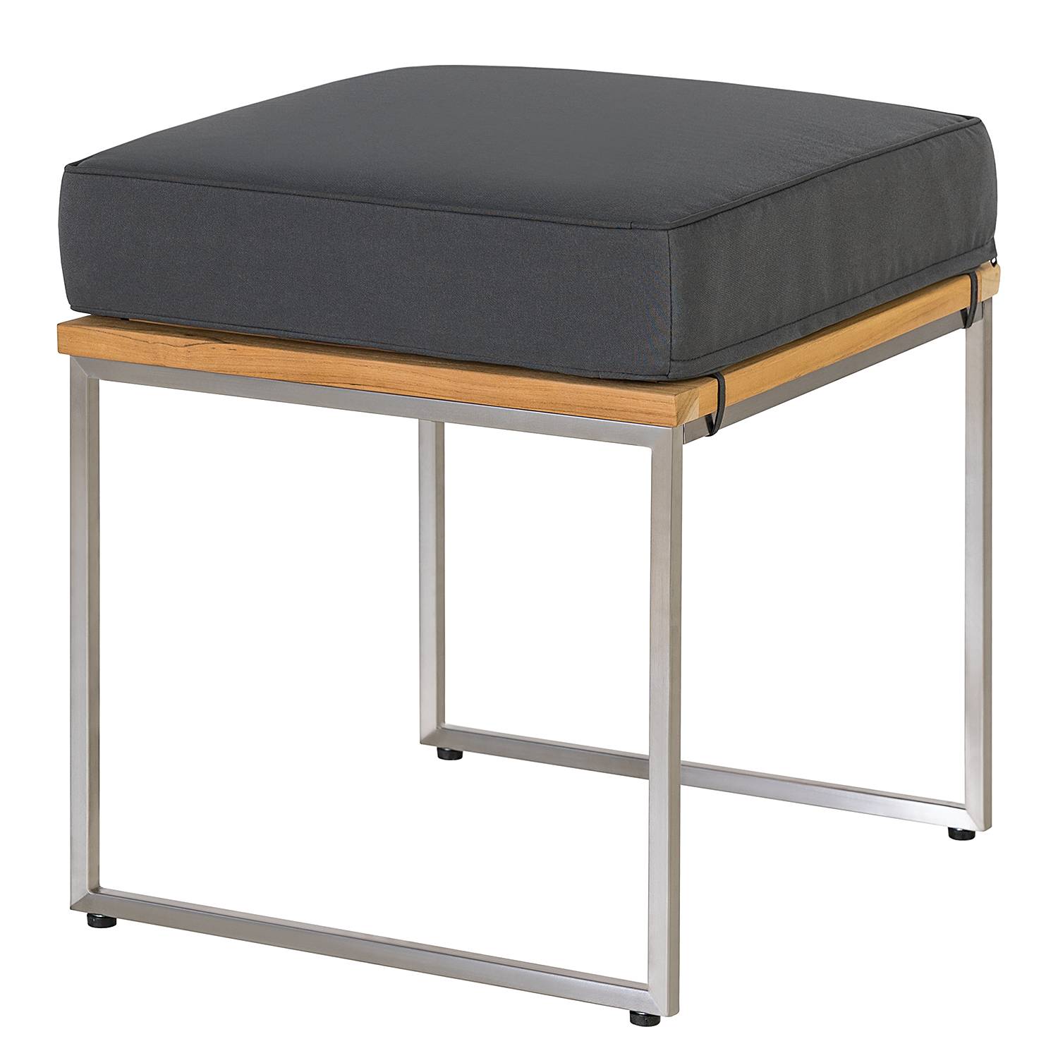 Gartenhocker Cipressa Grau
