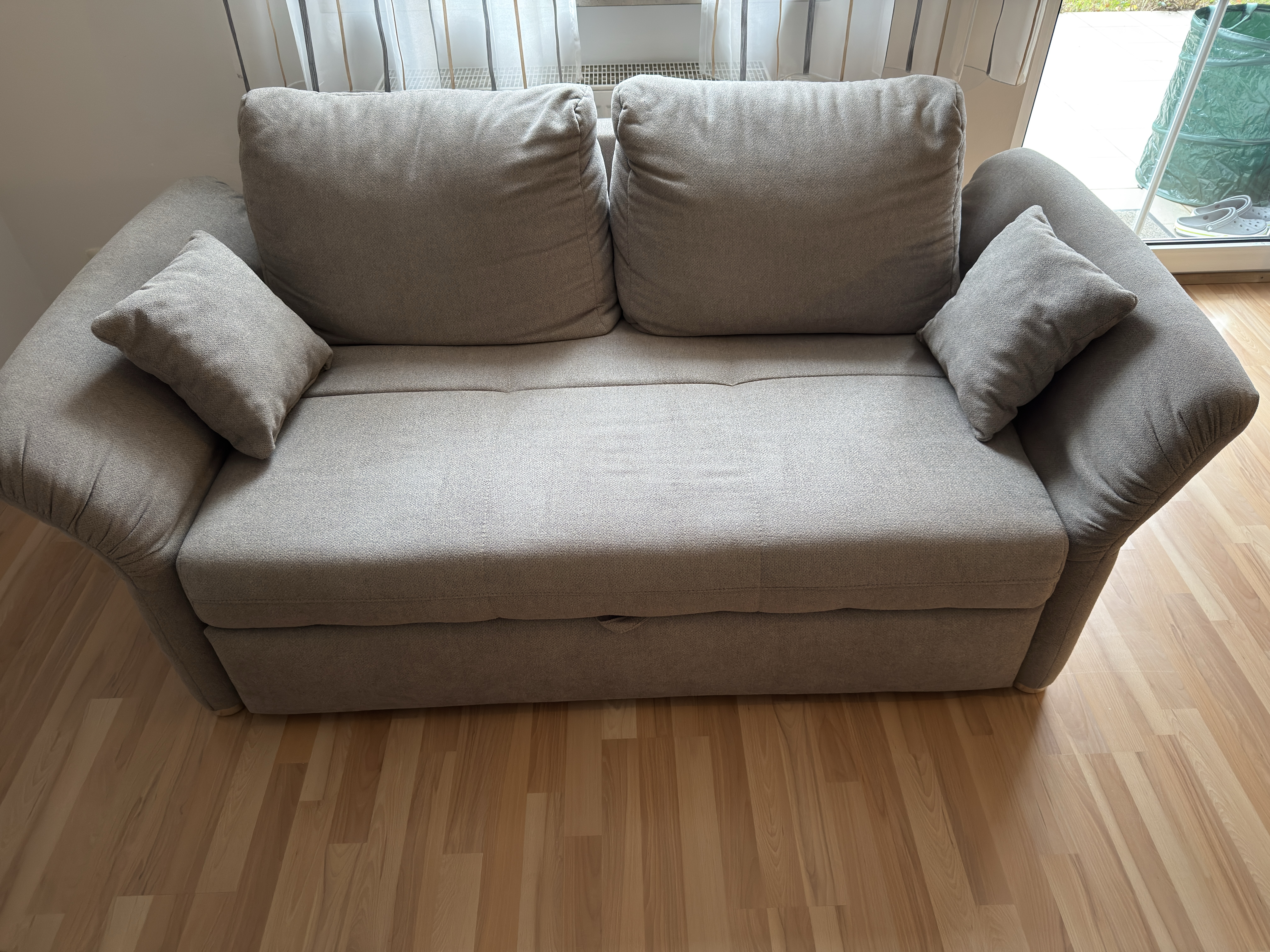 Schlafsofa 2-Sitzer Grau