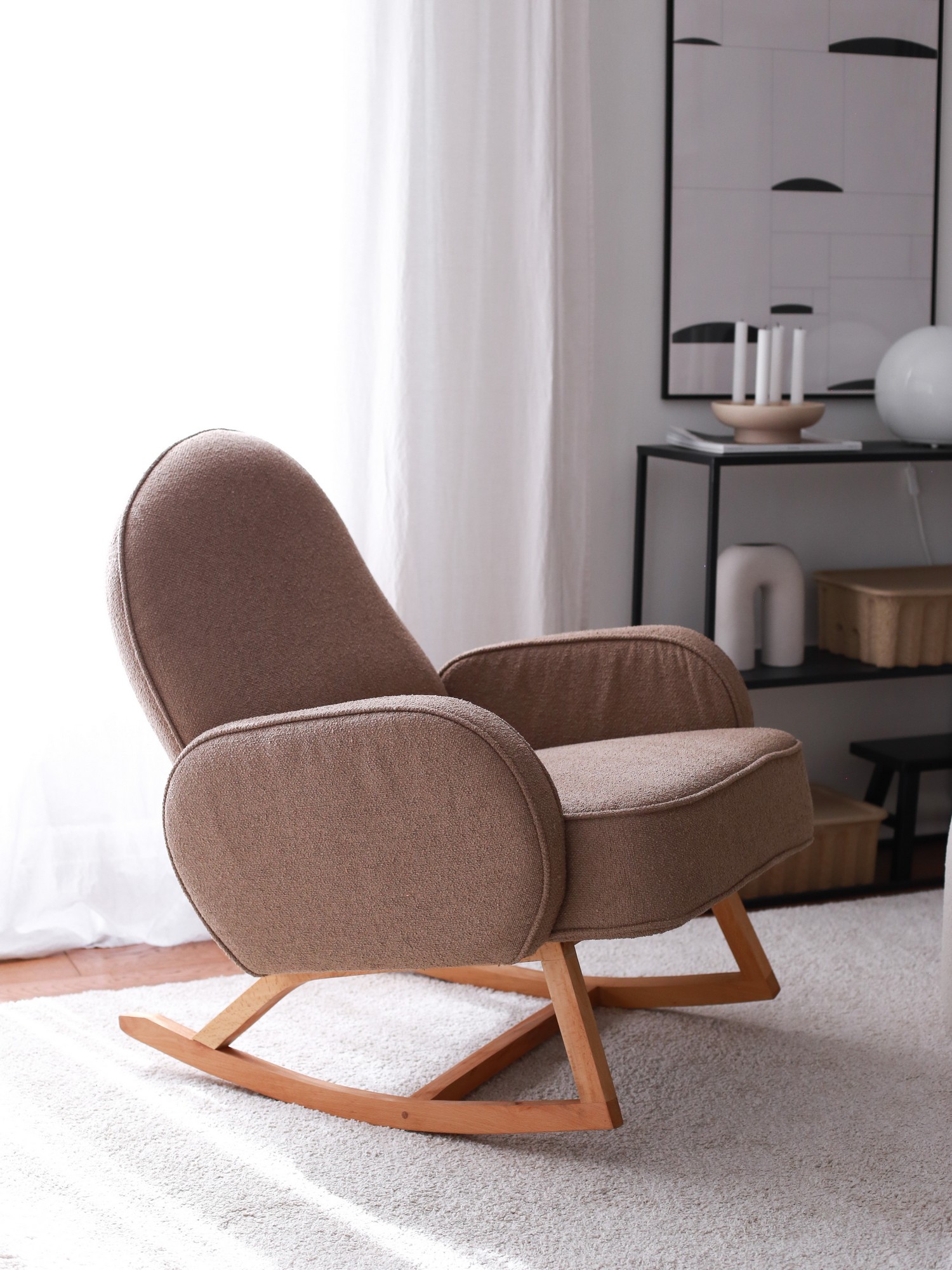 Yoko Armchair Velvet Brown