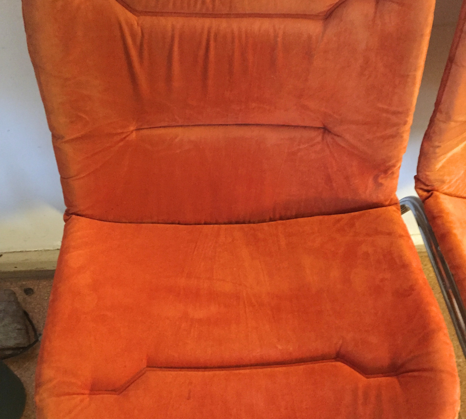 2x Freischwinger Chrom Silber