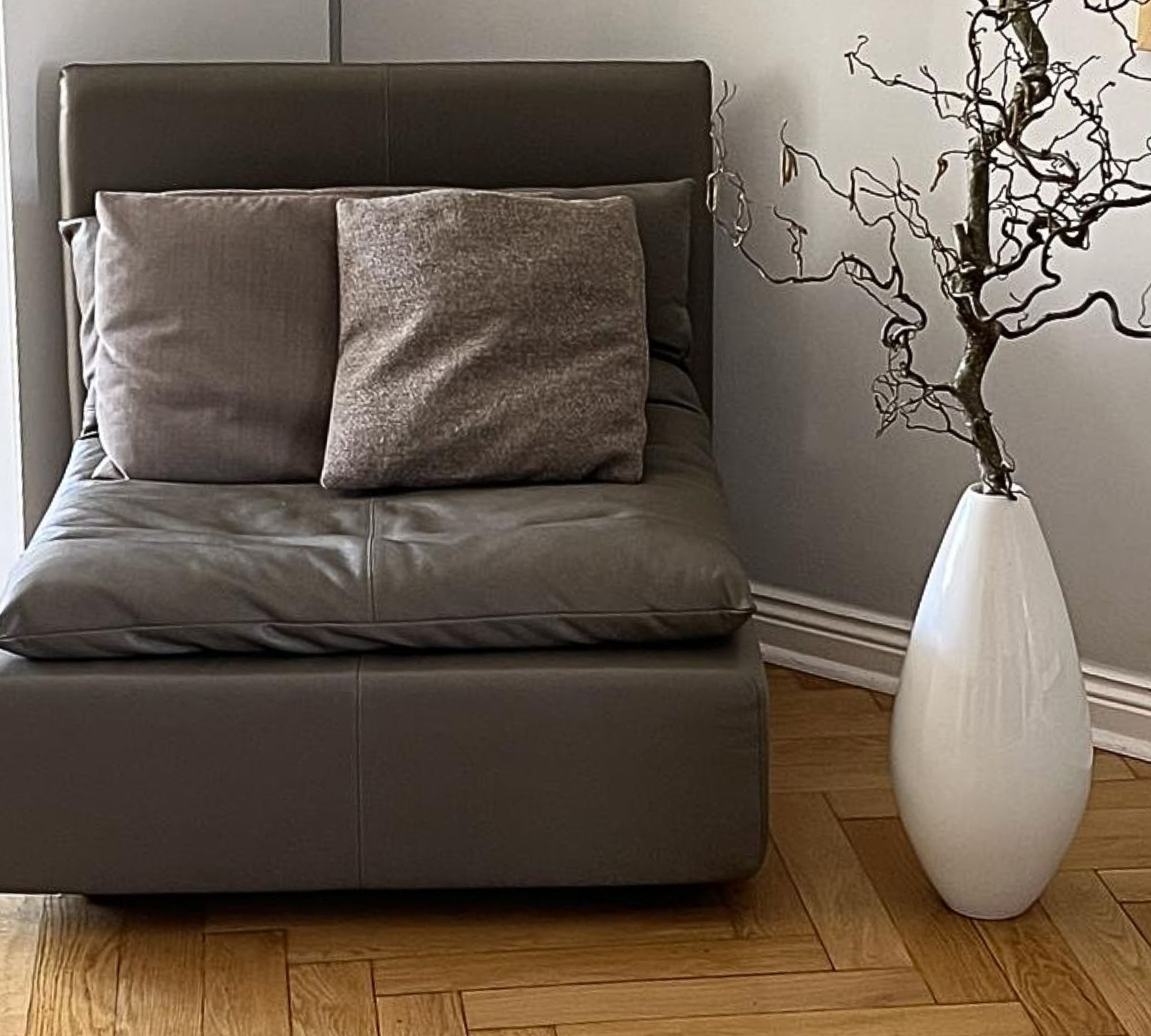 Shiraz Modul Sessel Leder Taupe