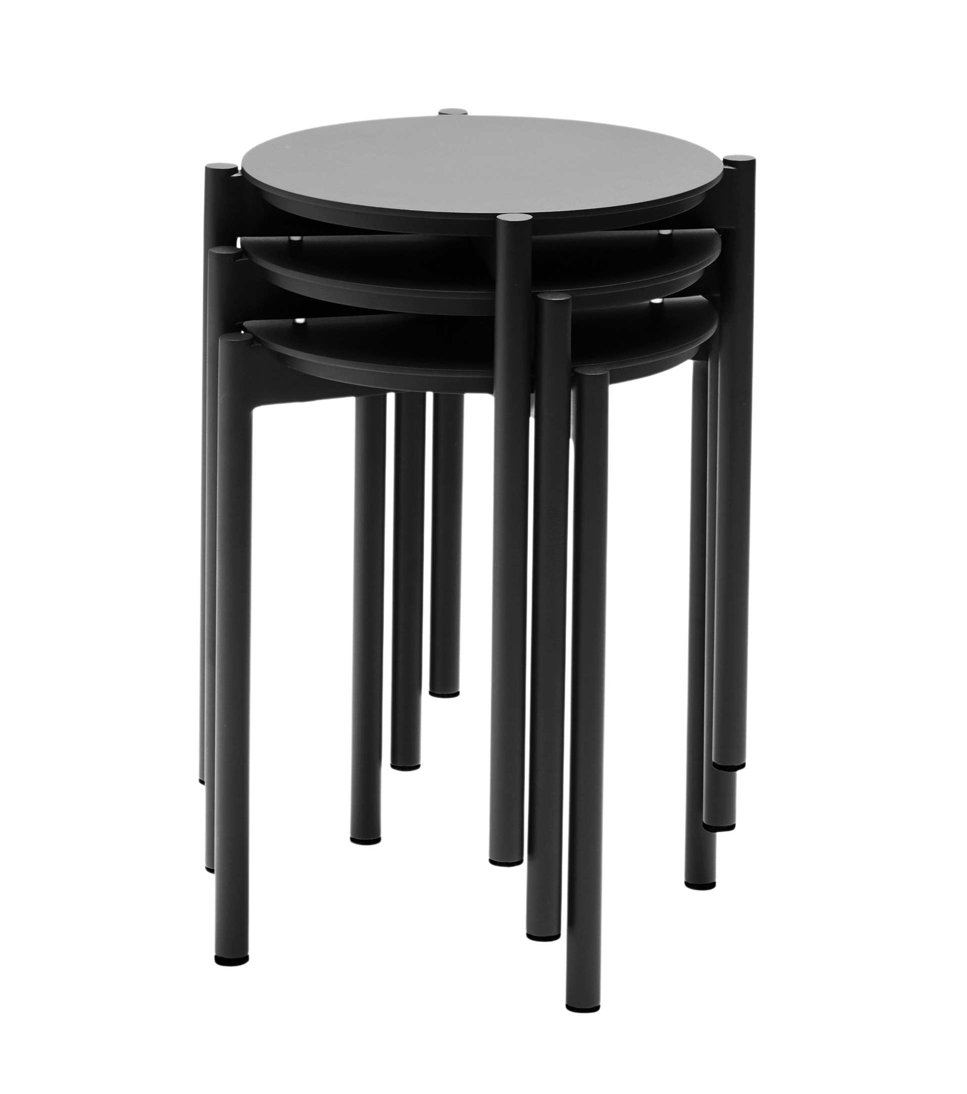 Picnic Hocker Metall Grau