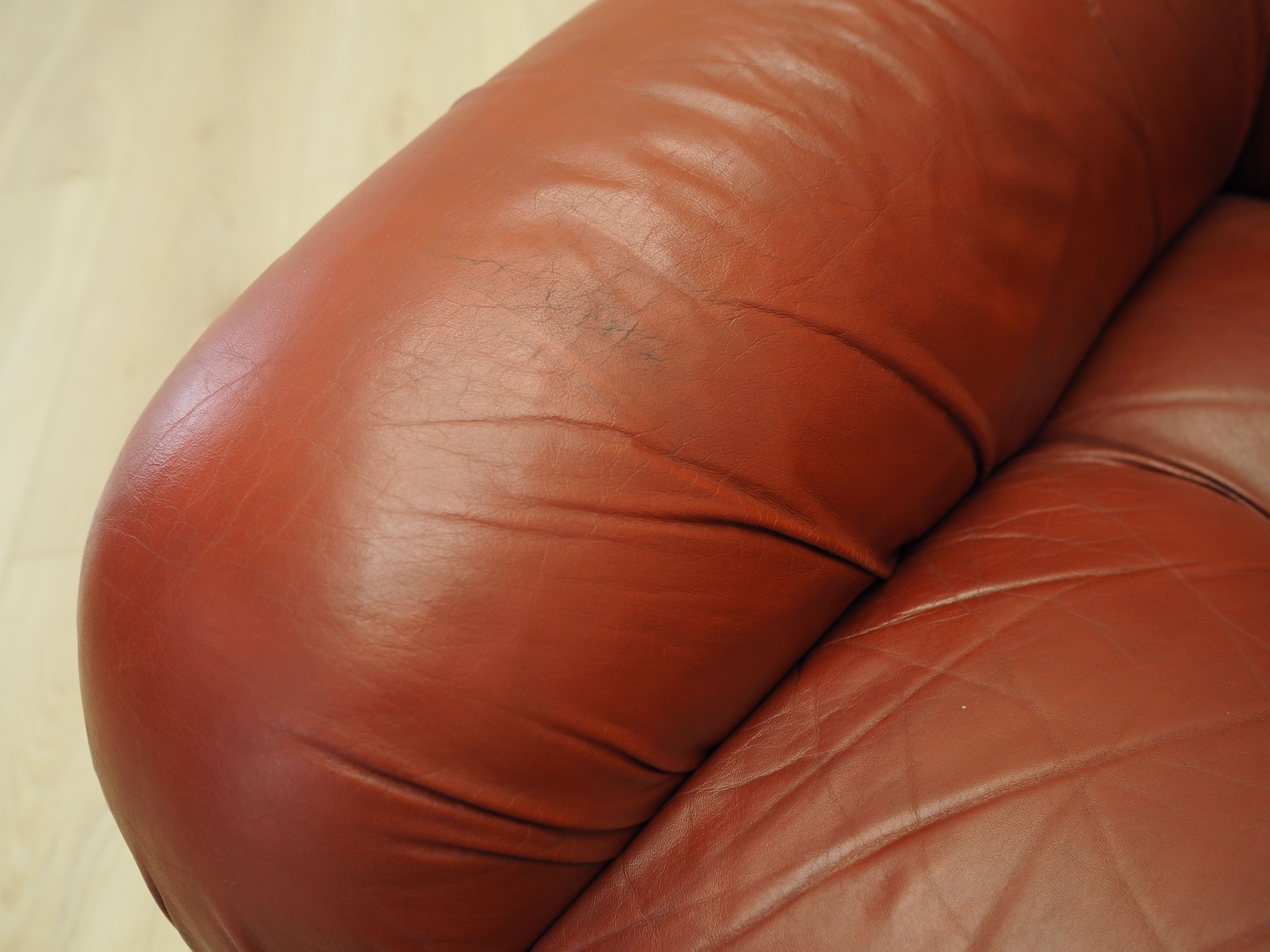 Armchair Leather Burgundy 1970s