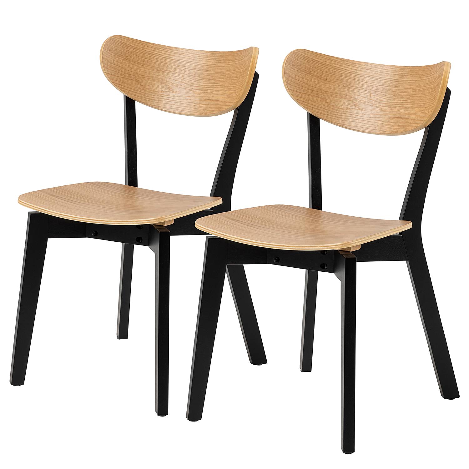 2x Rigby Esszimmerstuhl Echtholz-Furnier