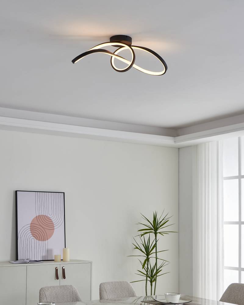 LED-Deckenleuchte Calarossa Polycarbonat Stahl