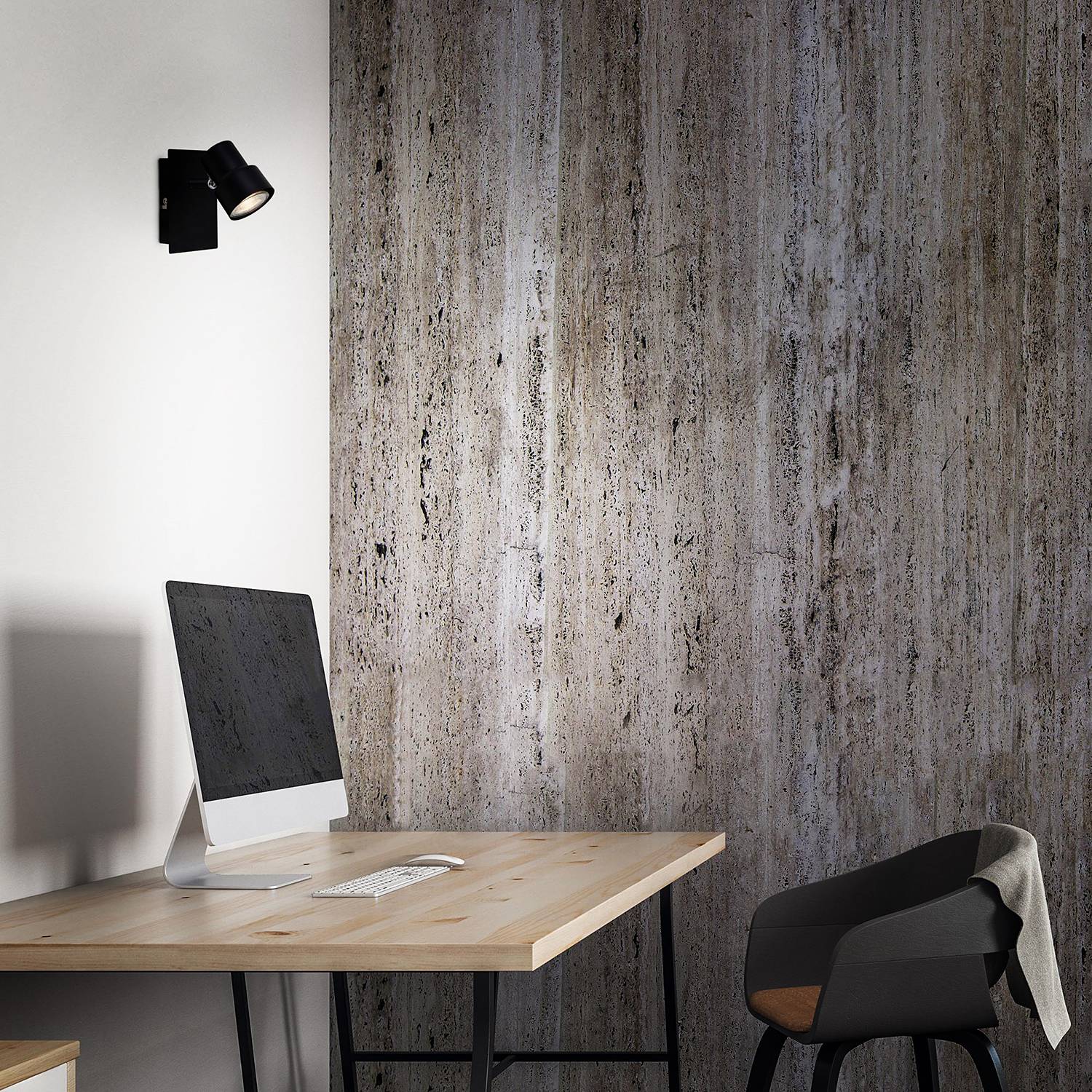 Rock LED Ceiling Light Iron 1-light