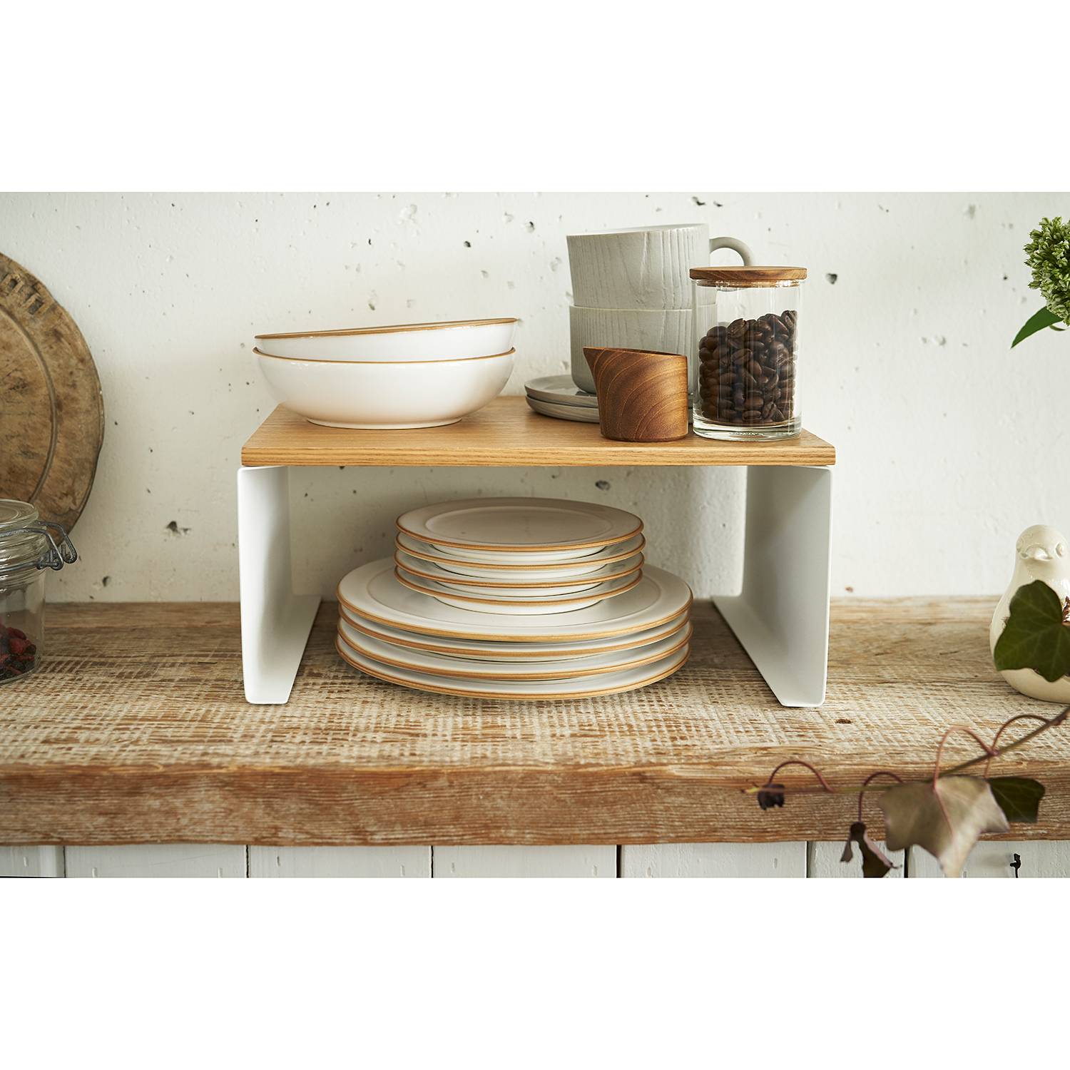 Tosca II Kitchen shelf Steel Ash White