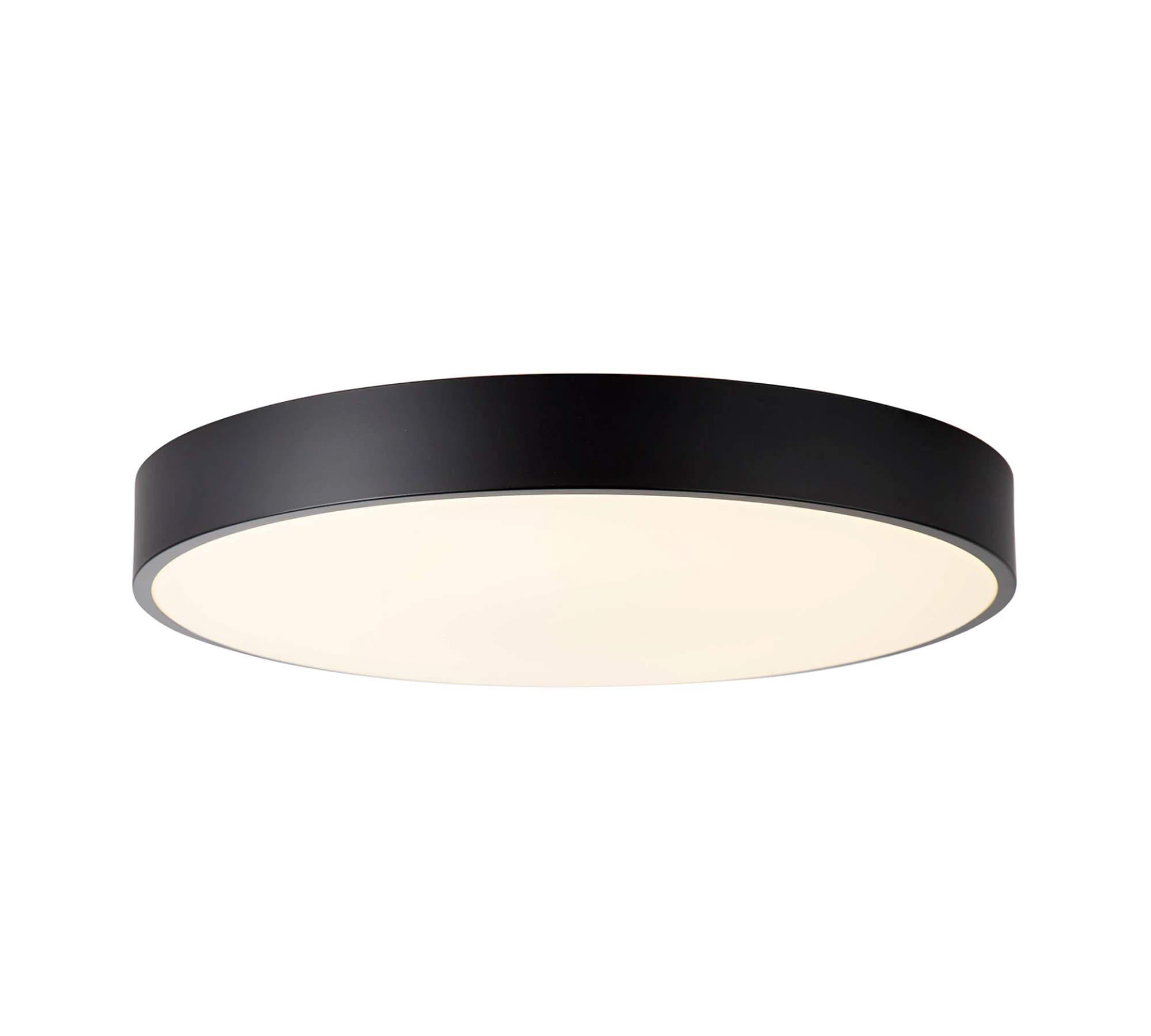 LED Ceiling Light Round Steel Black