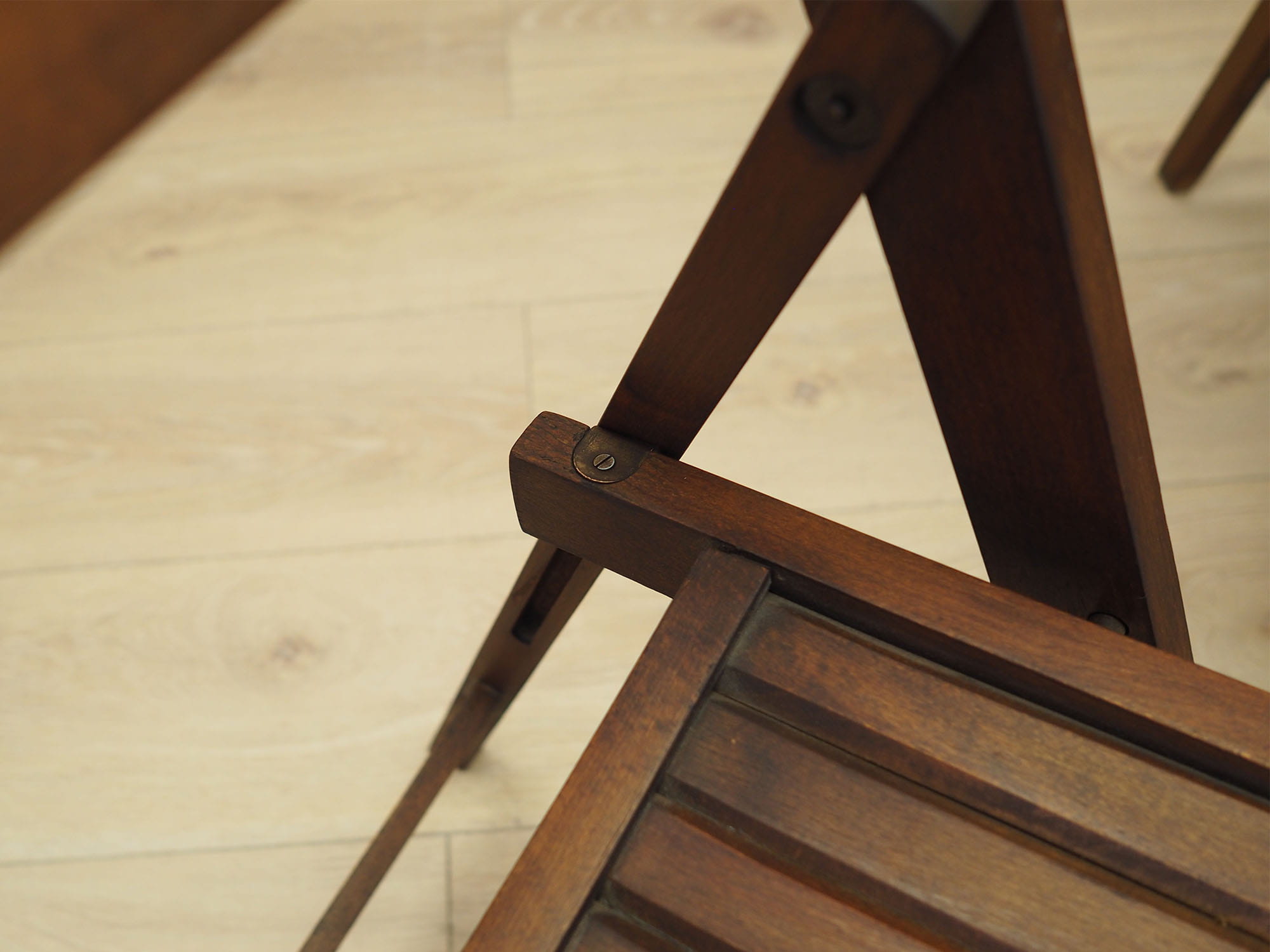 3x Chair Wood Brown 1990s