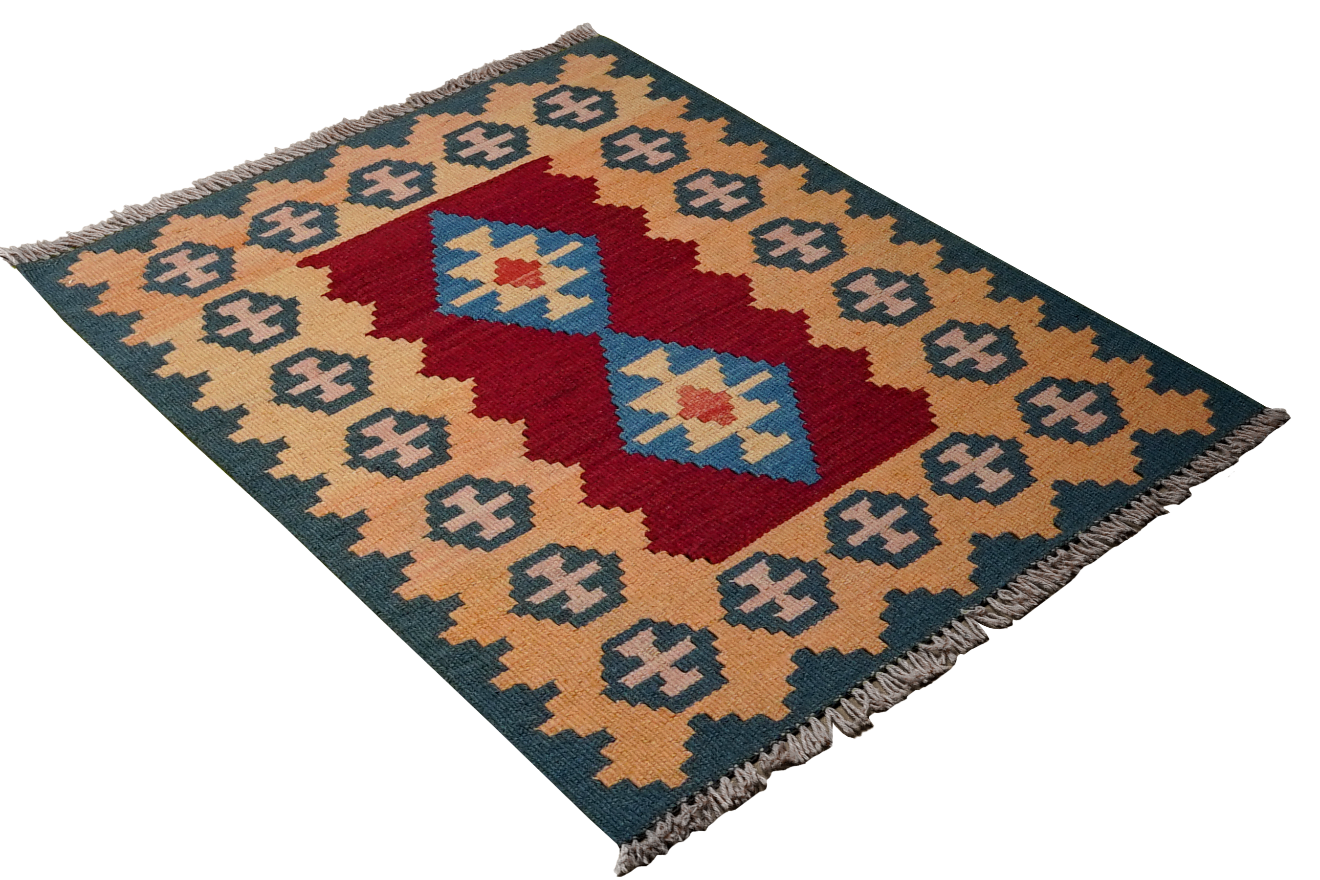 Kilim Gashgai Teppich Mehrfarbig