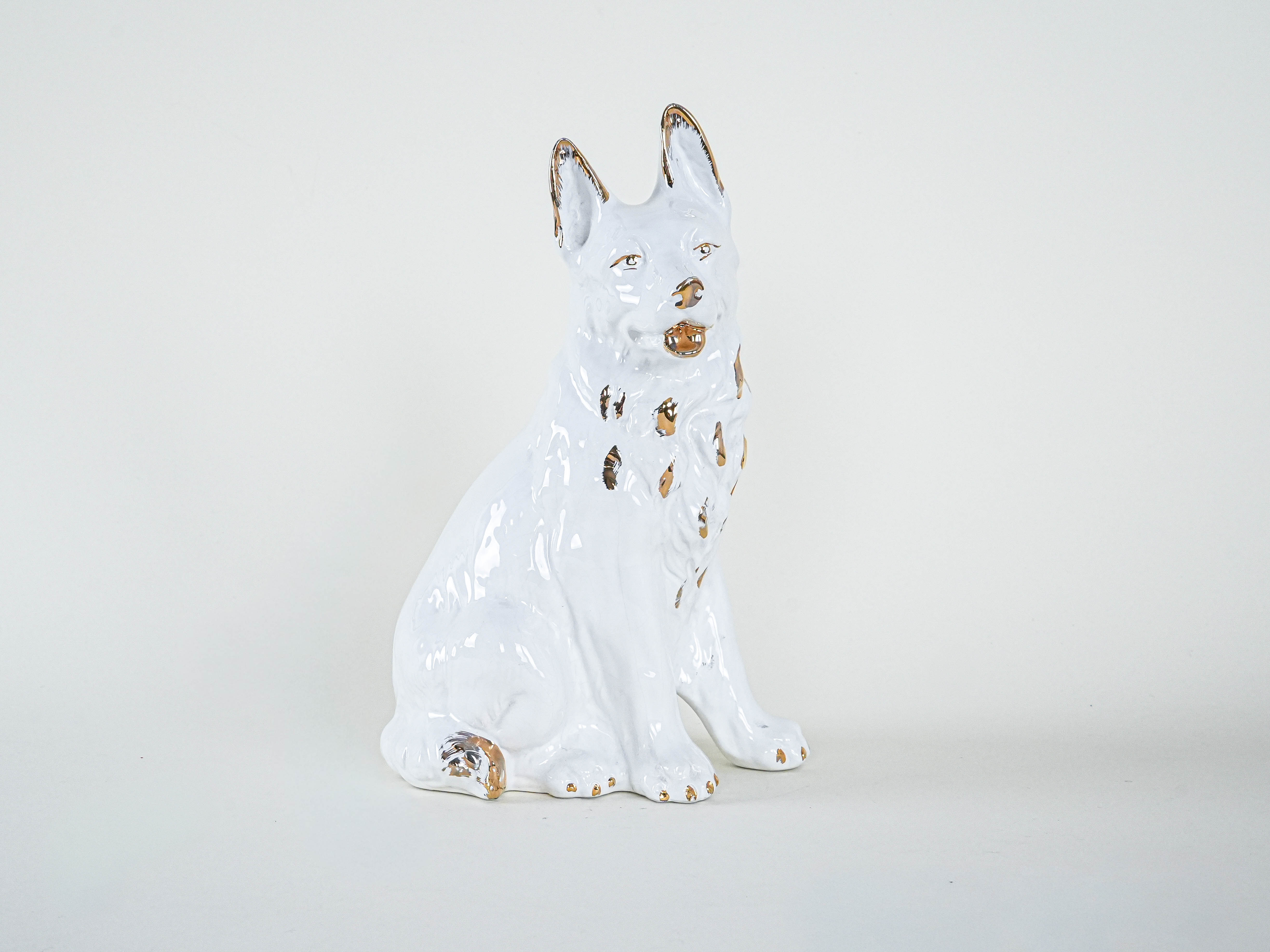 Dog figurine porcelain 1960s