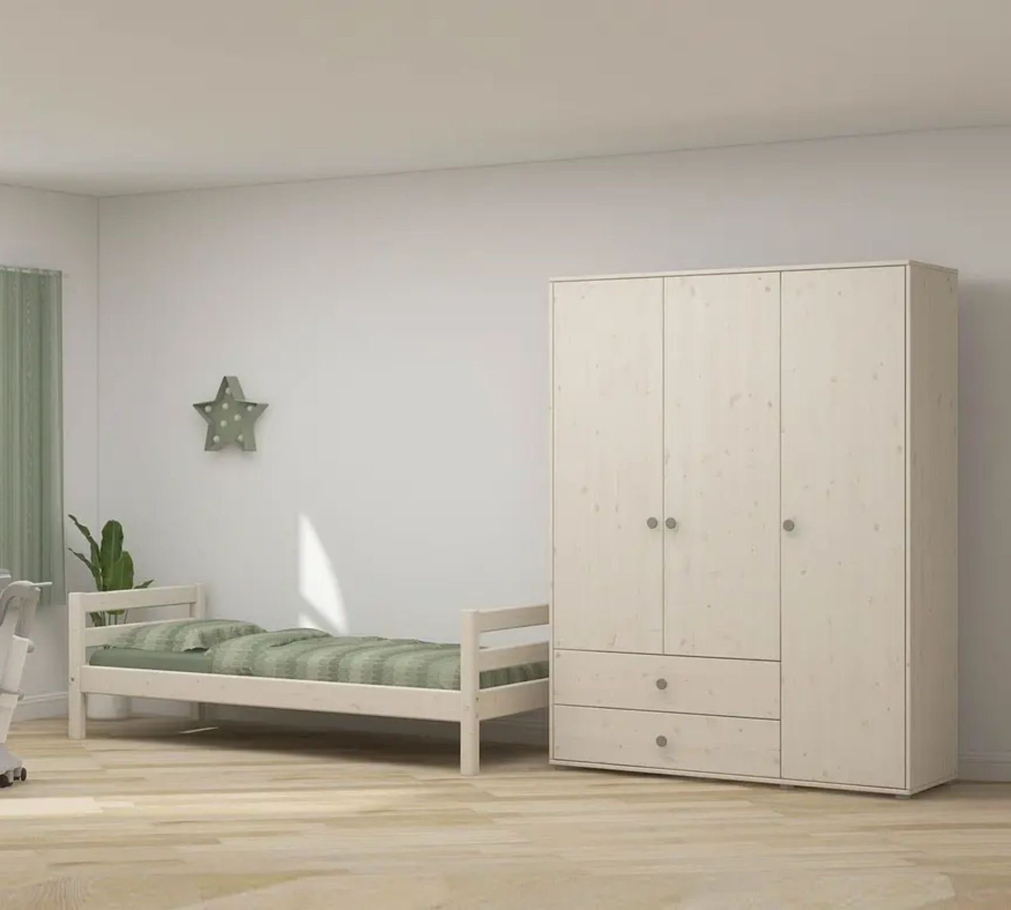 Kleiderschrank Extra Hoch Holz Weiß