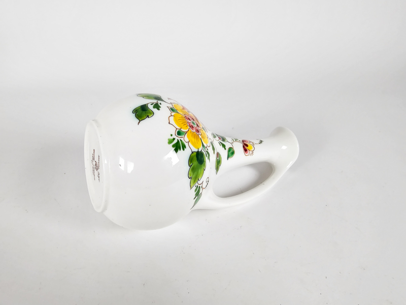 Vintage Vase Keramik Mehrfarbig 1980er Jahre 