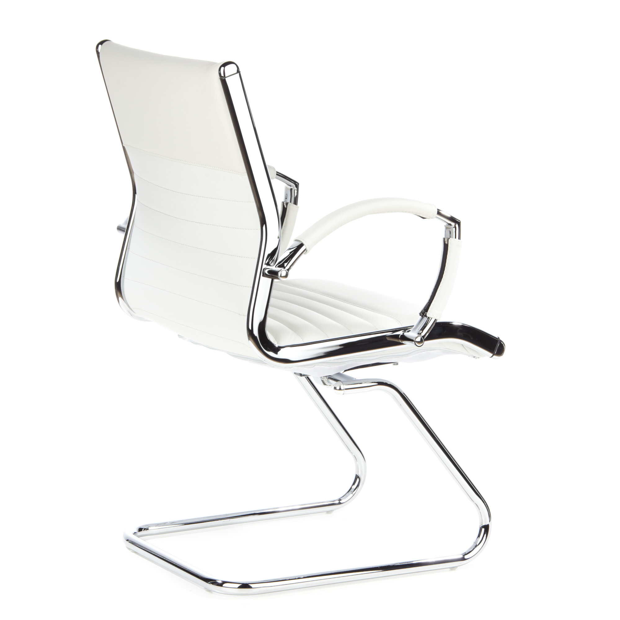 PARMA V Chair Cantilever Leather White