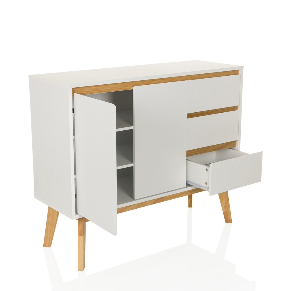 Tarolo I Chest of drawers with 3 drawers White