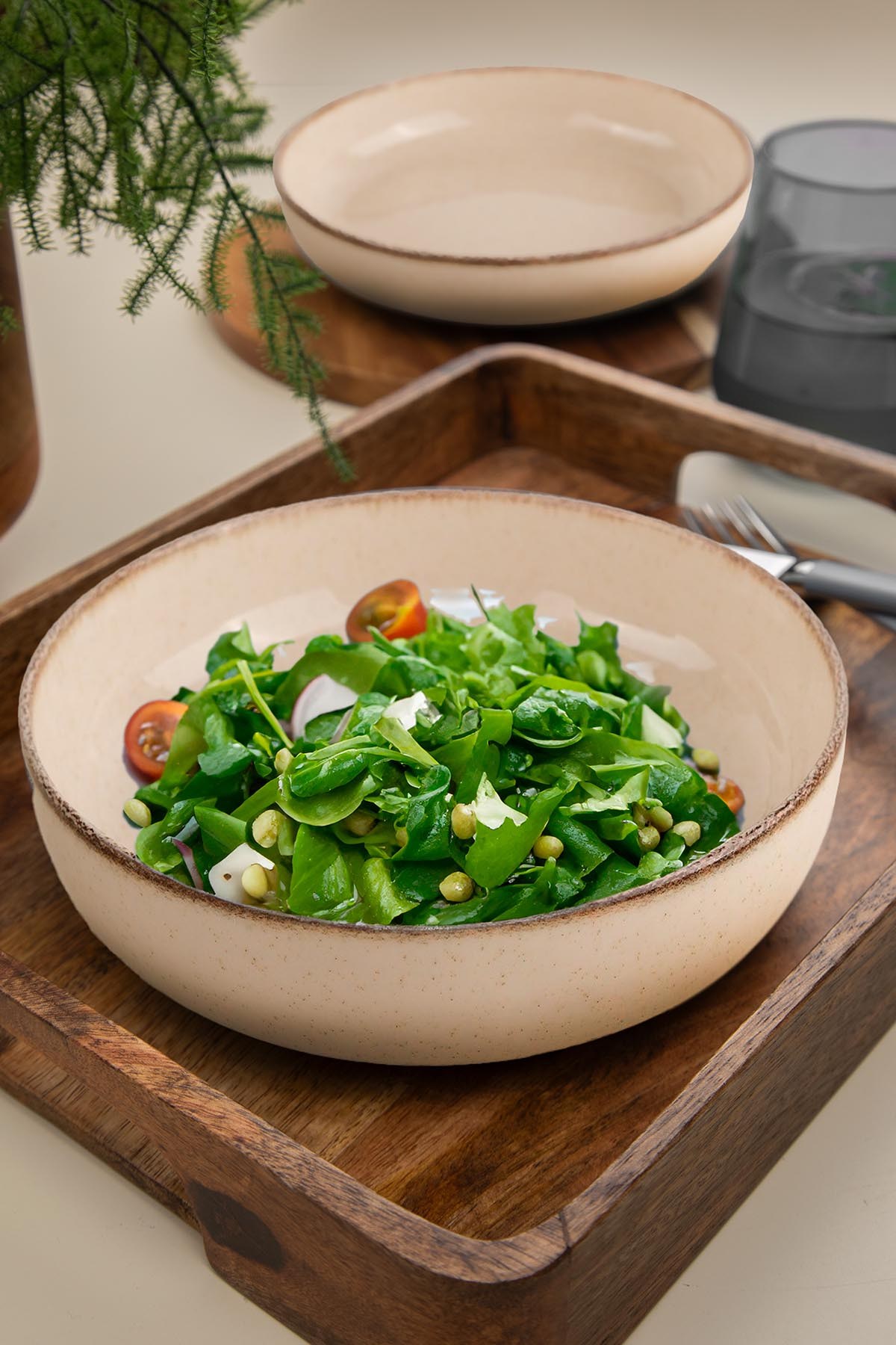 Bowl set 2-pc. Porcelain Beige