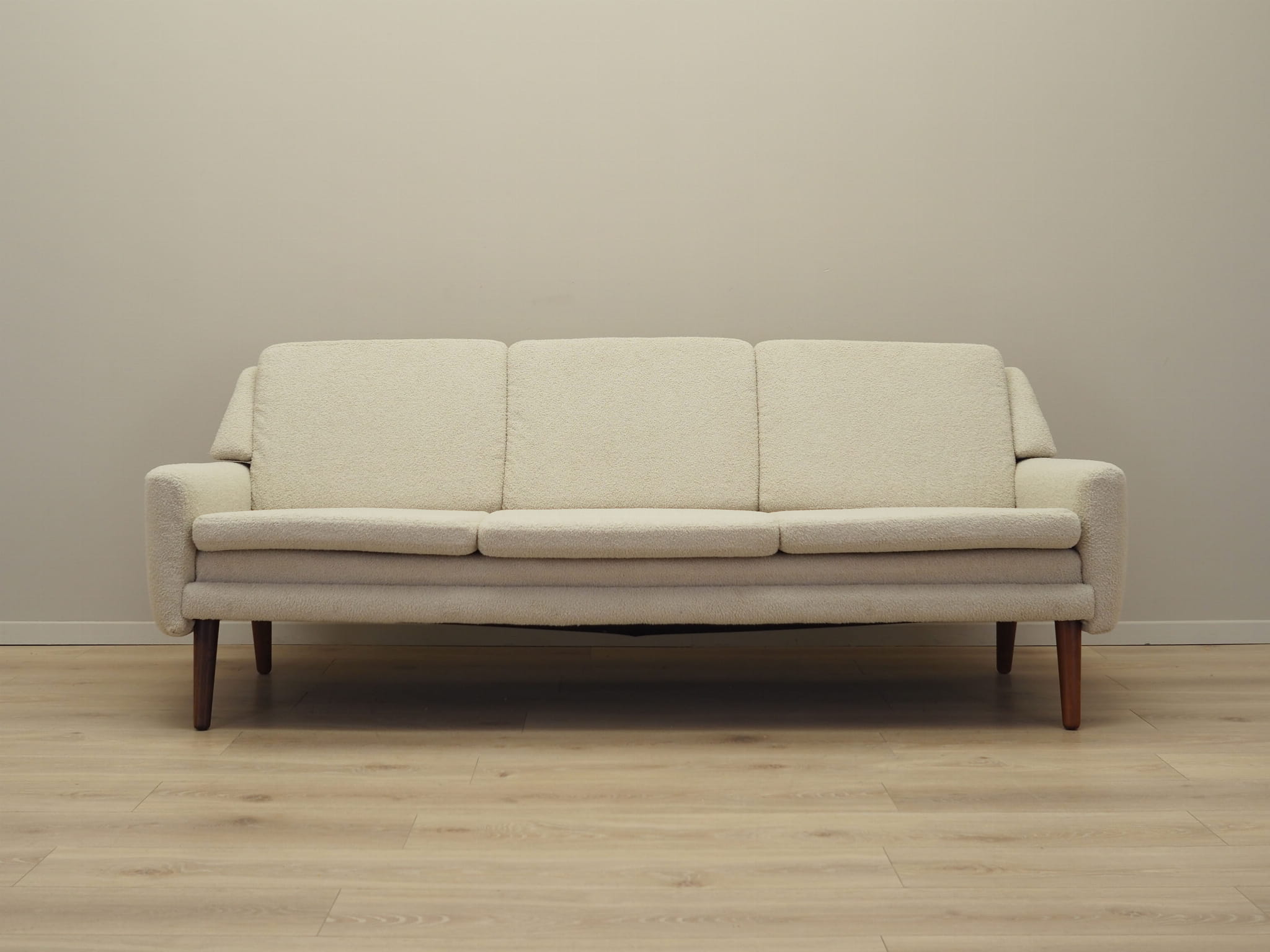 Sofa Textil Creme 1970er Jahre