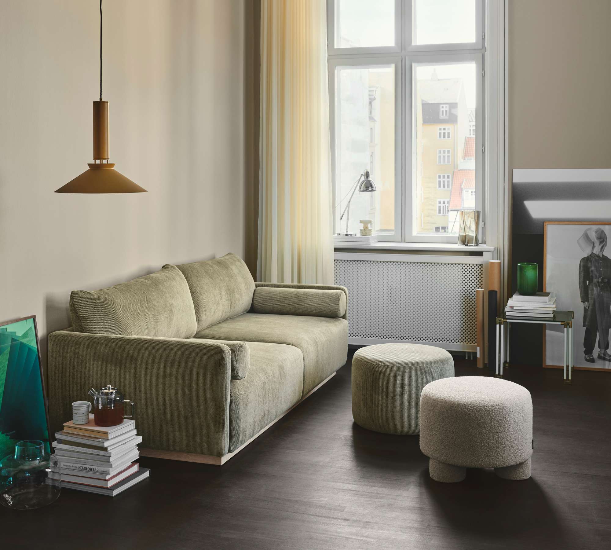 Kenta Sofa 3-Sitzer Free Sage