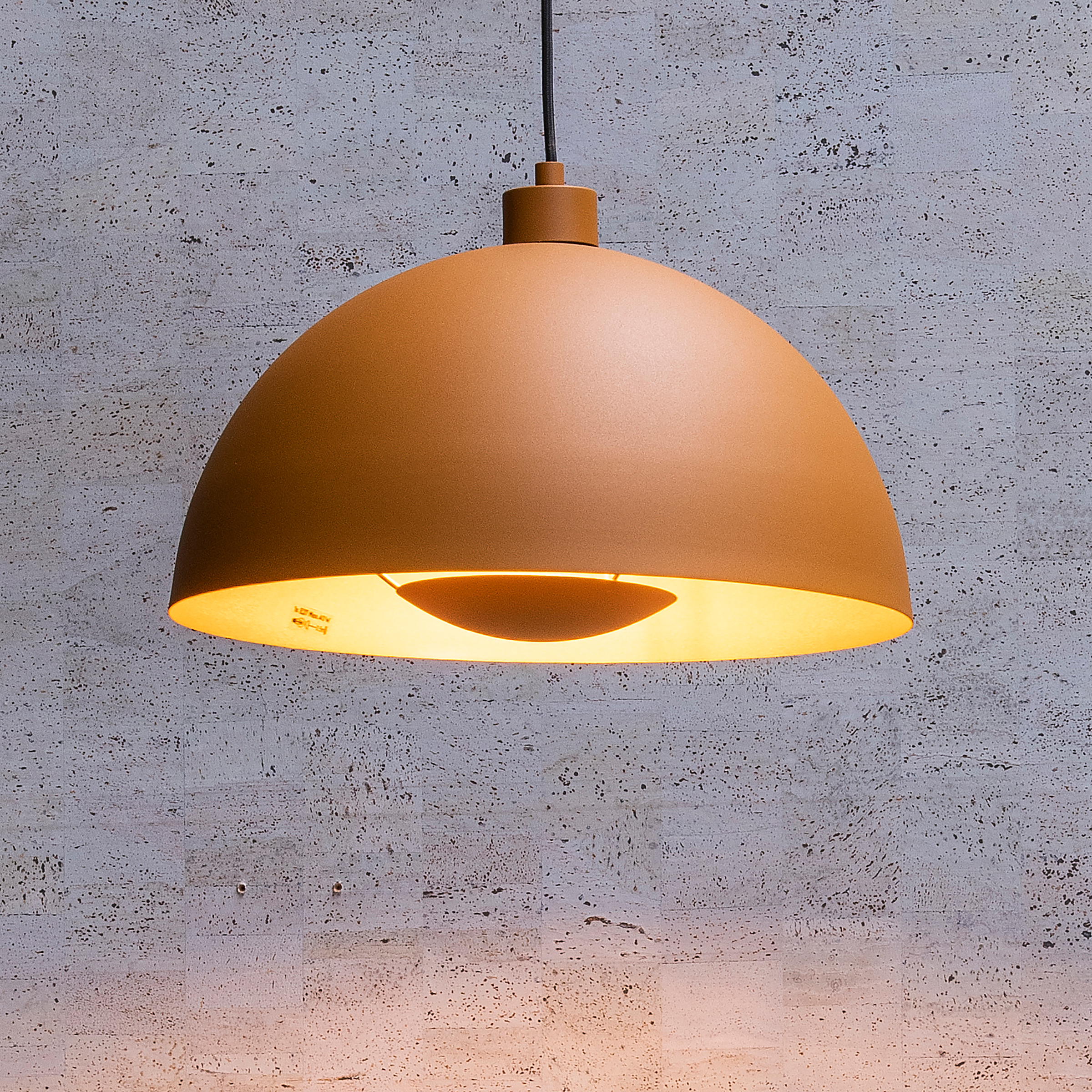 Siemon Pendelleuchte Stahl Gelb Ø40cm