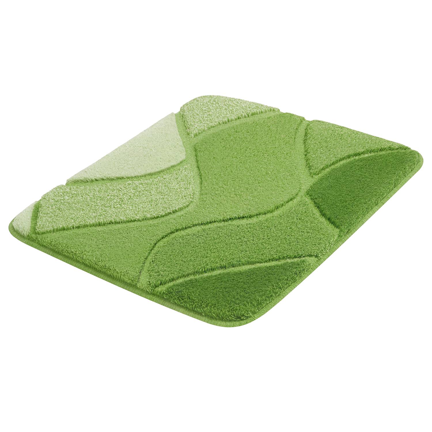 Badteppich Fiona I Polyacryl Grün 55 x 65 cm