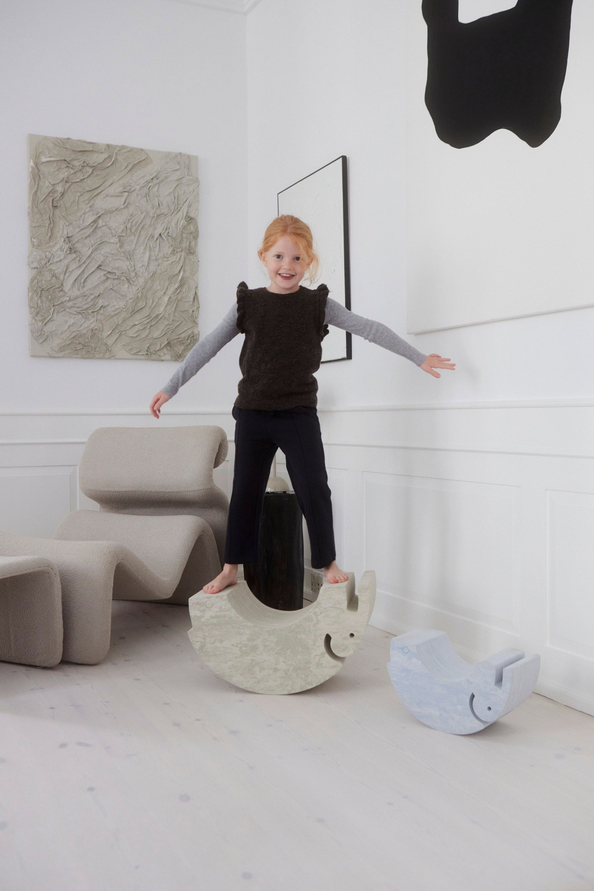 Elefant Großer Hocker Beige