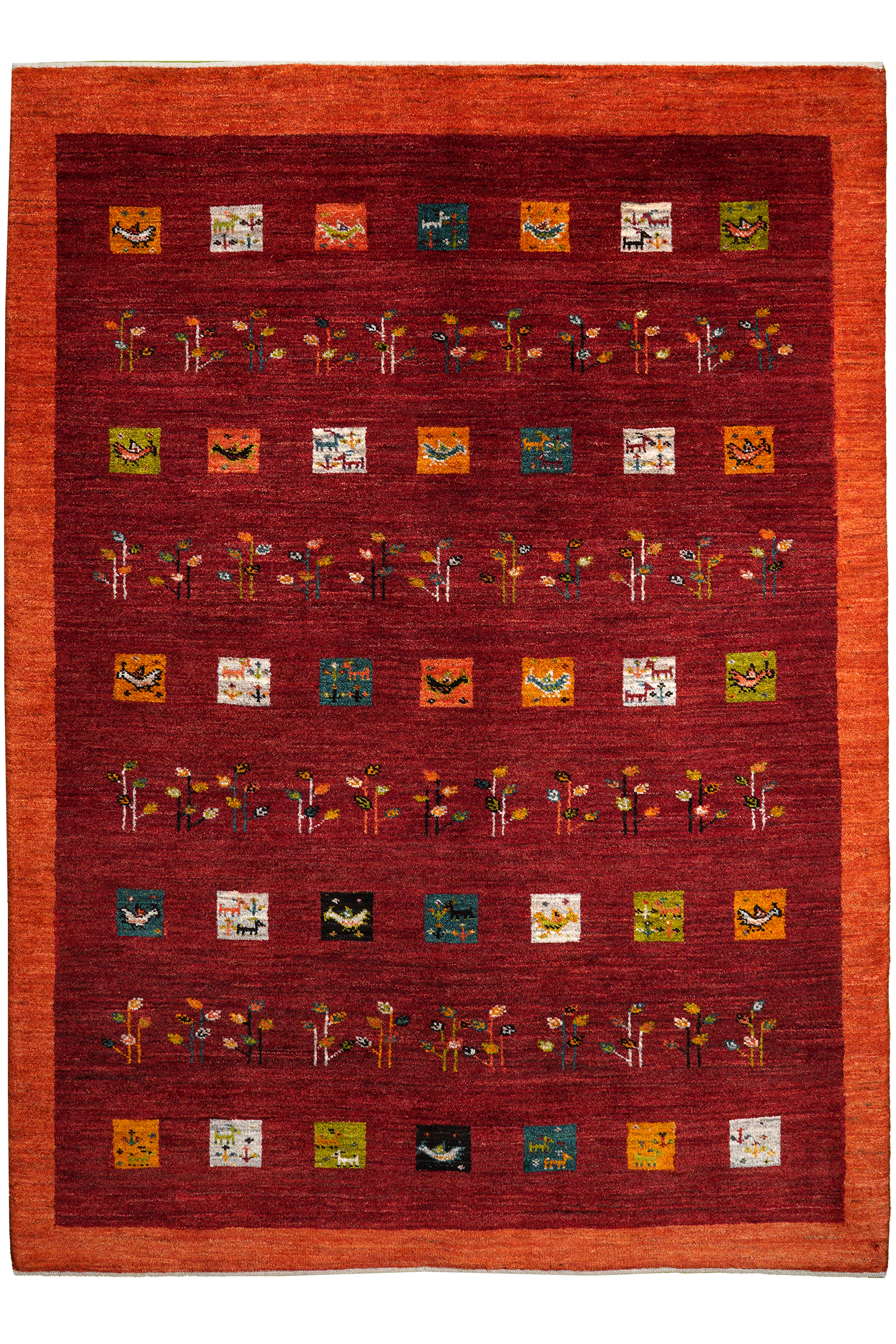 Rizbaf Gabbeh Rug Wool Red