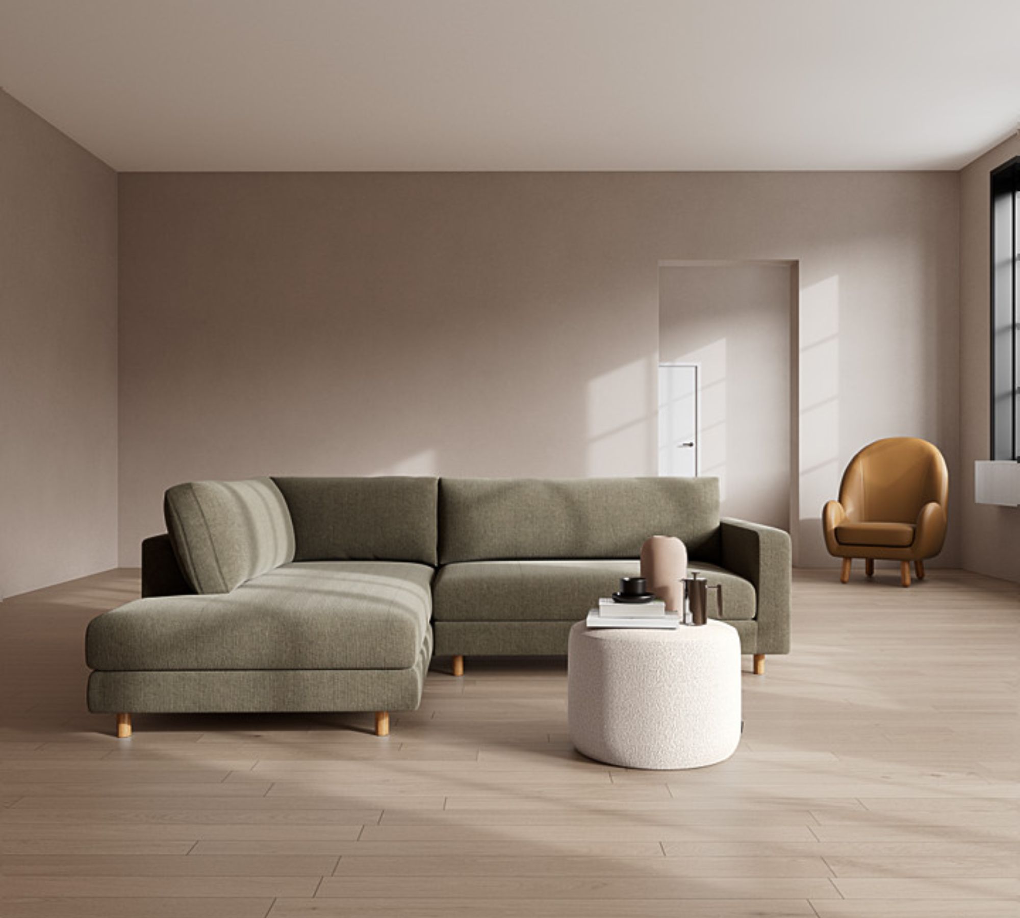 Douglas Sofa Récamiere Links Free Sage