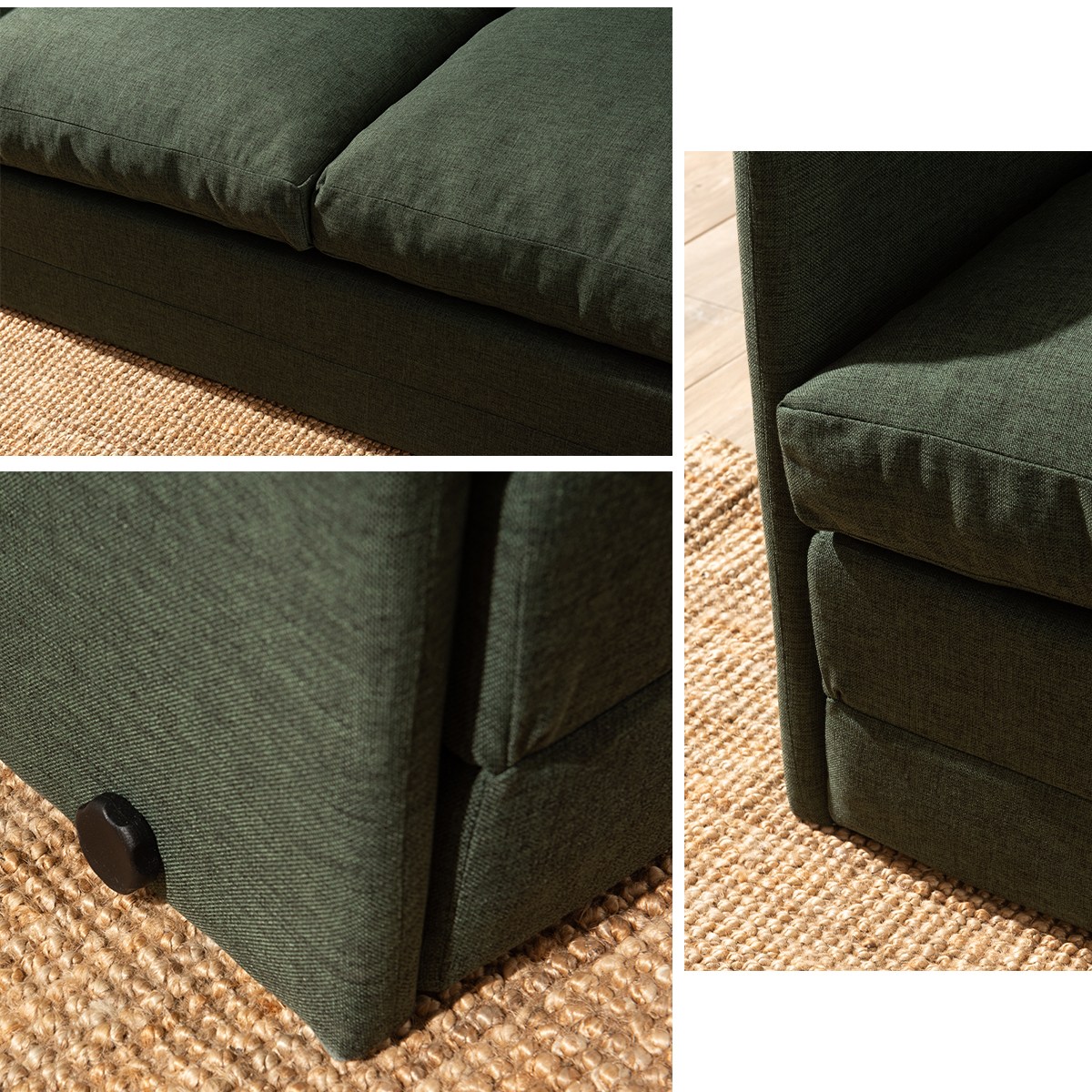 Saga Xl Sofa bed 2-seater Green