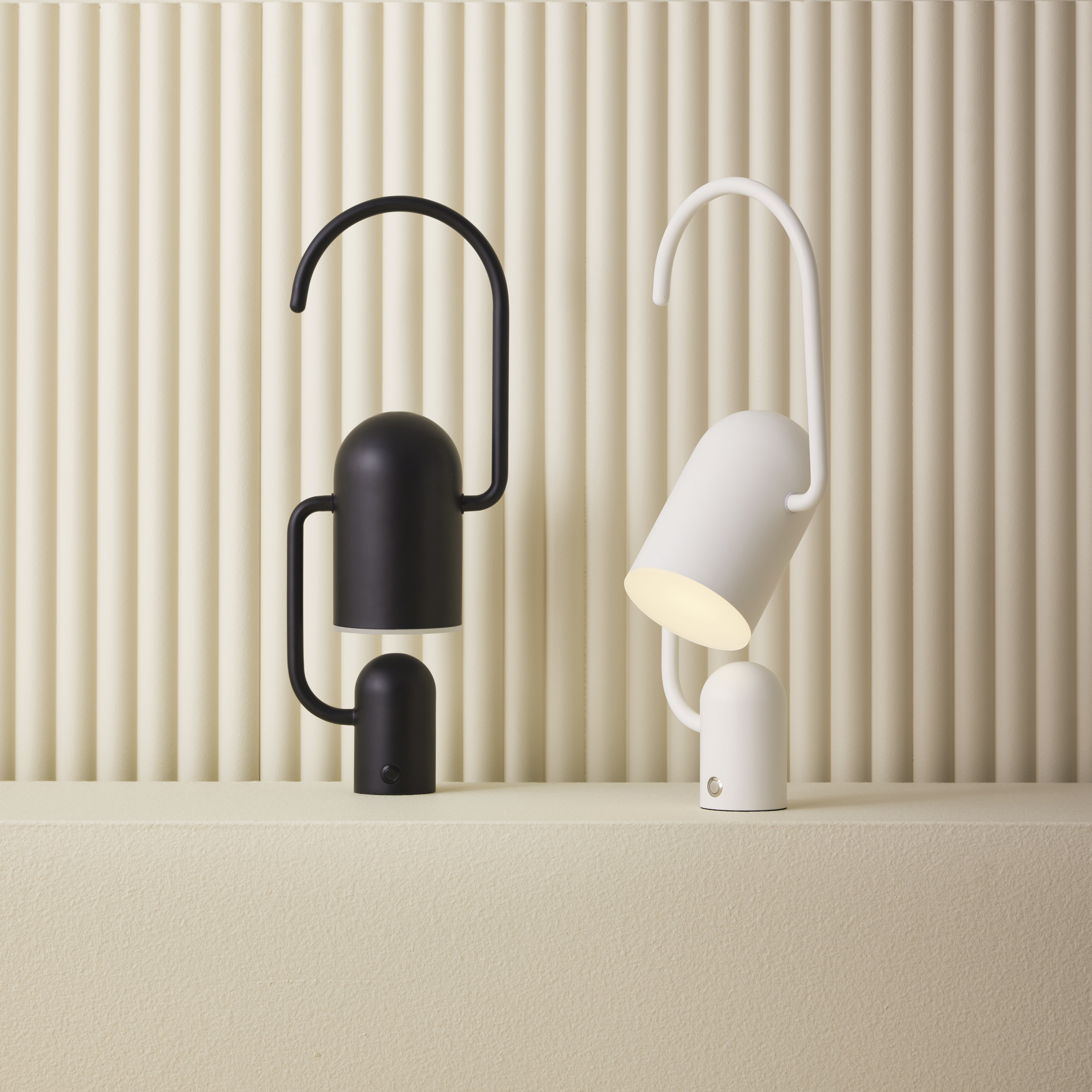 Grab Leuchte Tragbar mit Mini-USB-Anschluss Weiß