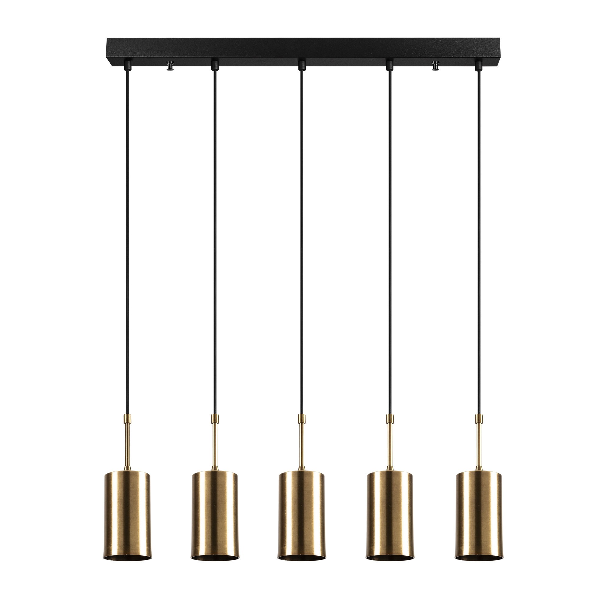 5-Flame Kem 6386 Pendant Lamp Iron Black